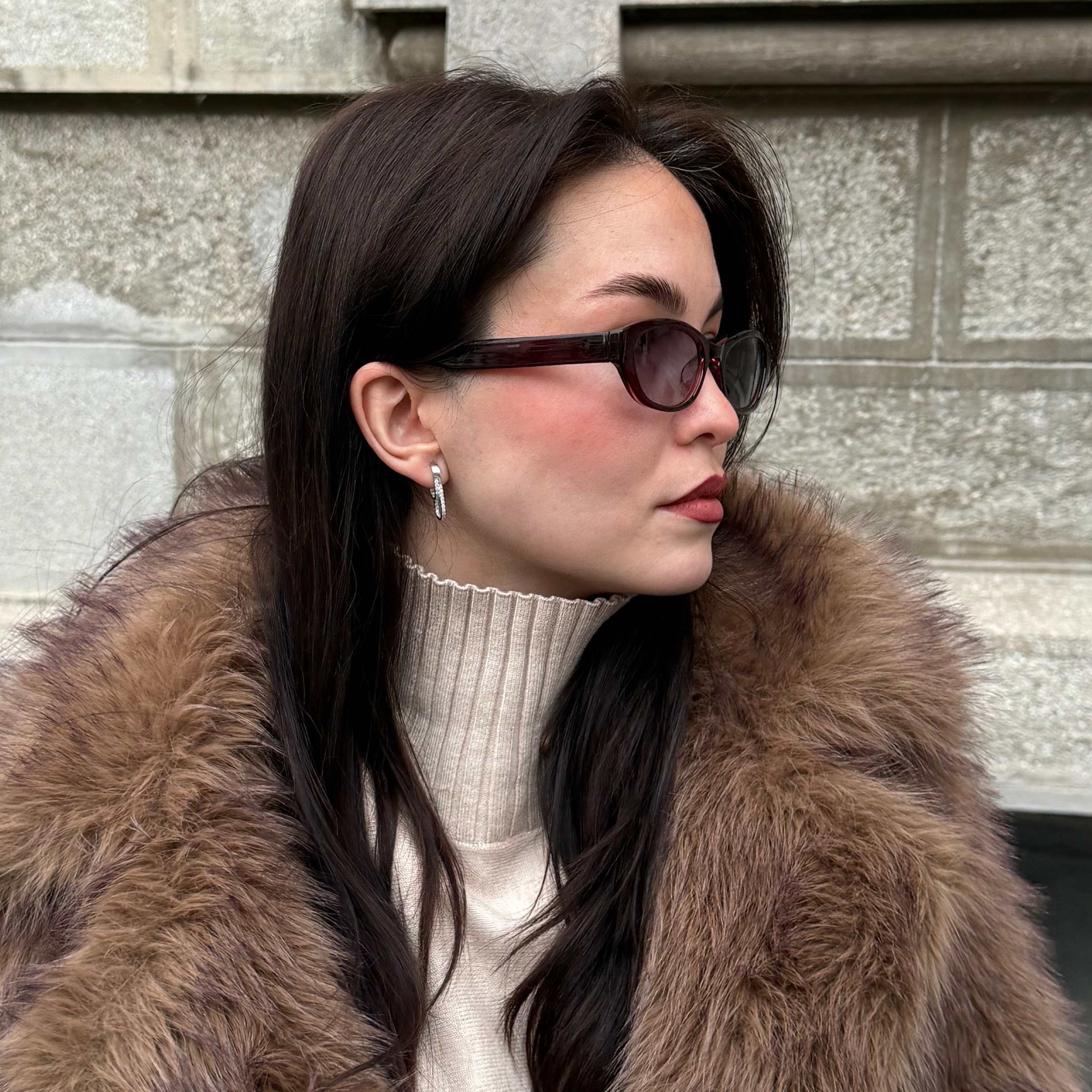 Rika Earrings Big - Silver