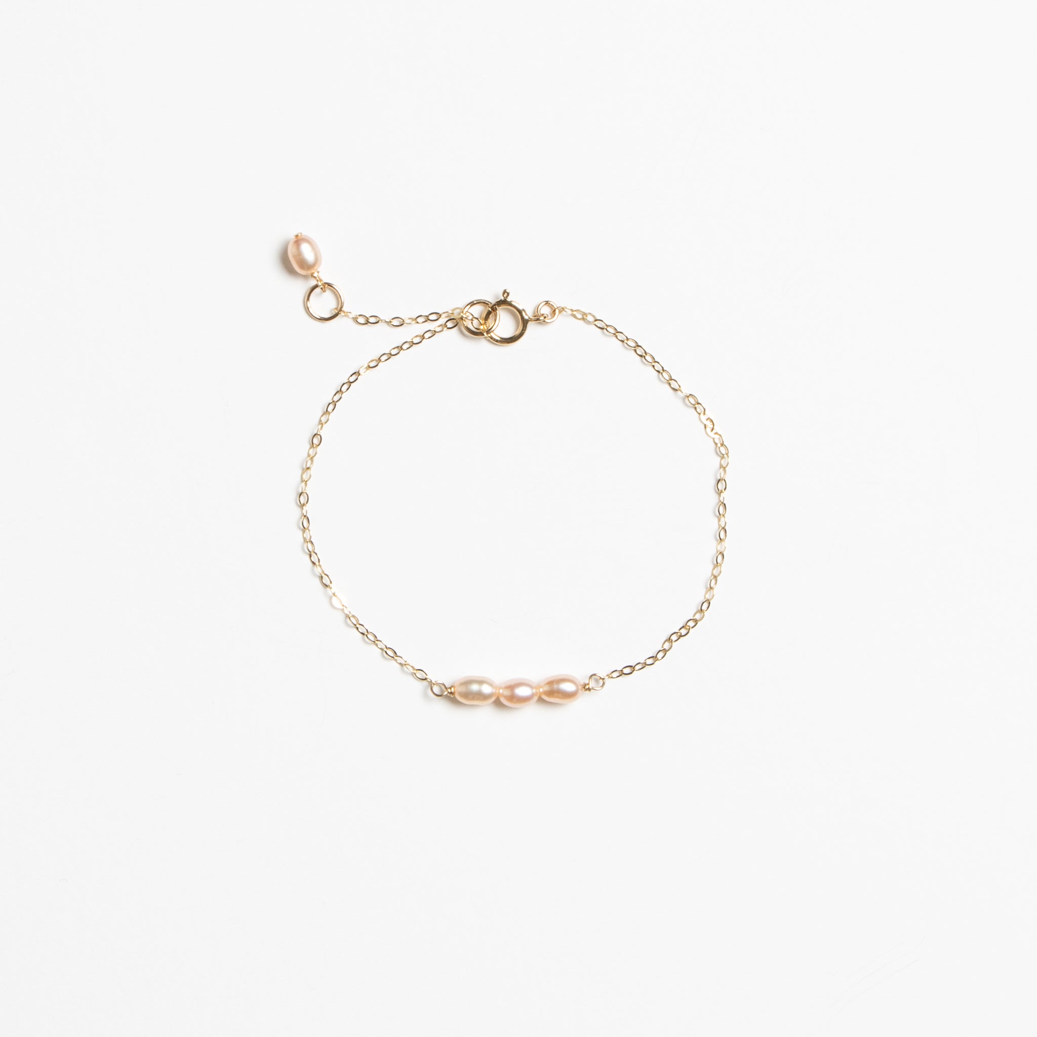 Lorain Bracelet - Pink Pearls & Gold