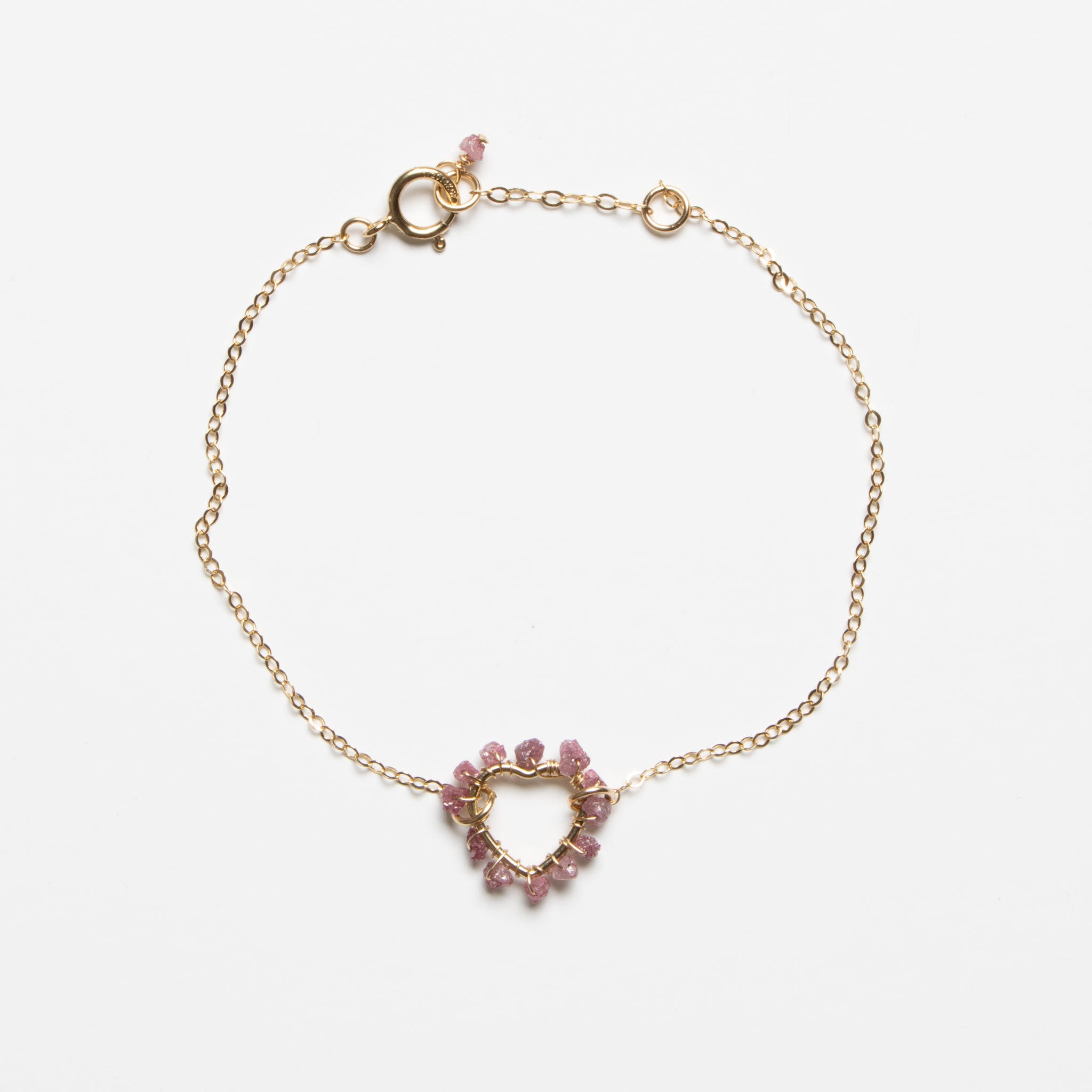 Yumiko Bracelet - Pink Diamonds & Gold