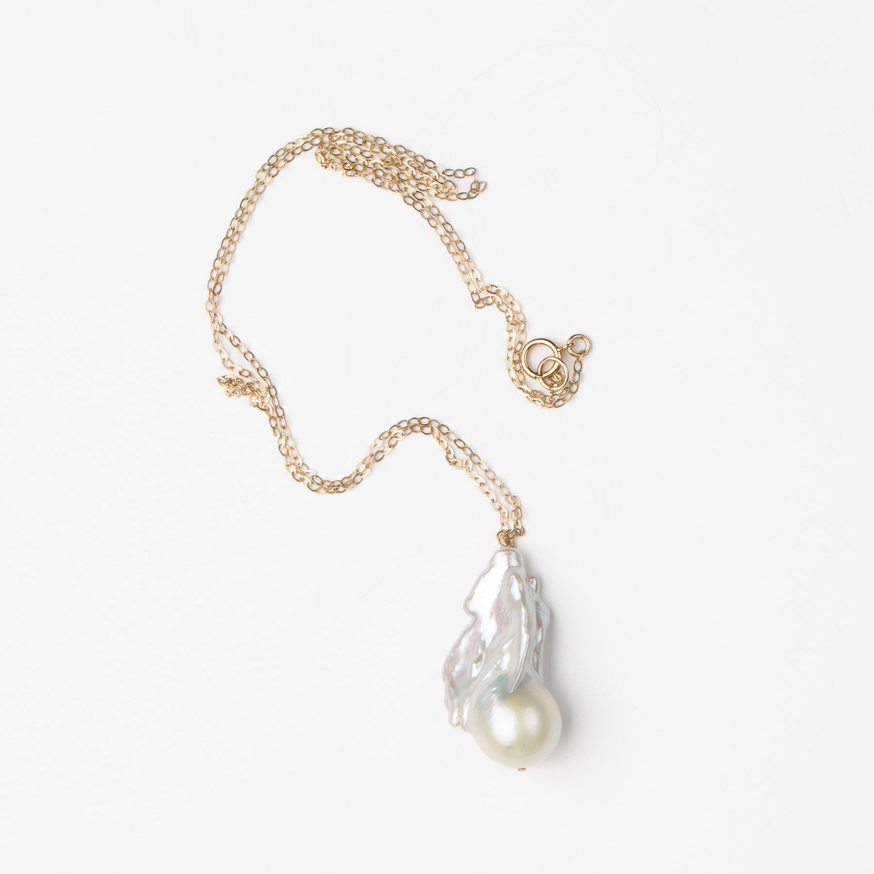 Flame Chain - Pearl & Gold