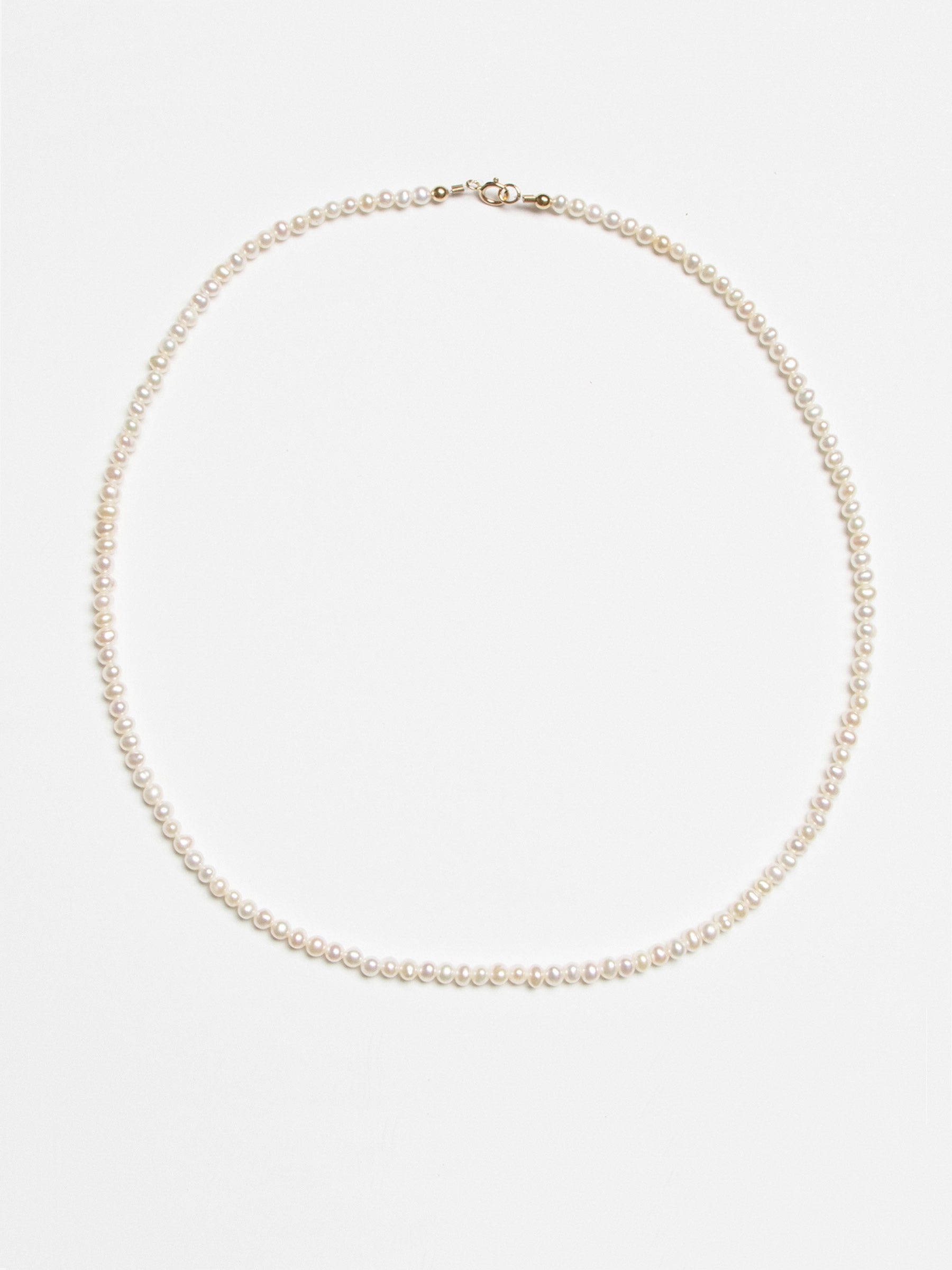 Taro Necklace - Pearls & Silver