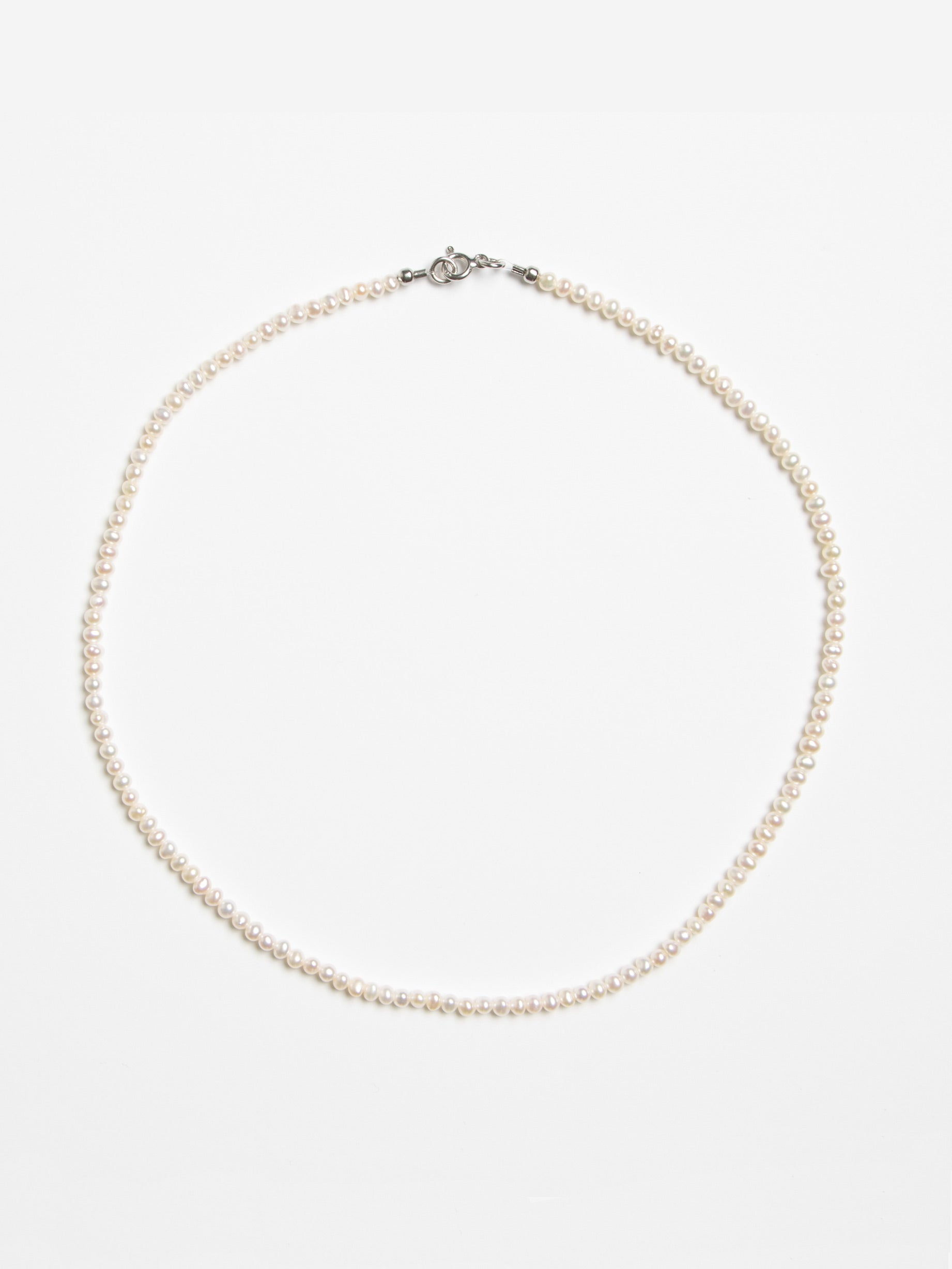 Taro Necklace - Pearls & Silver