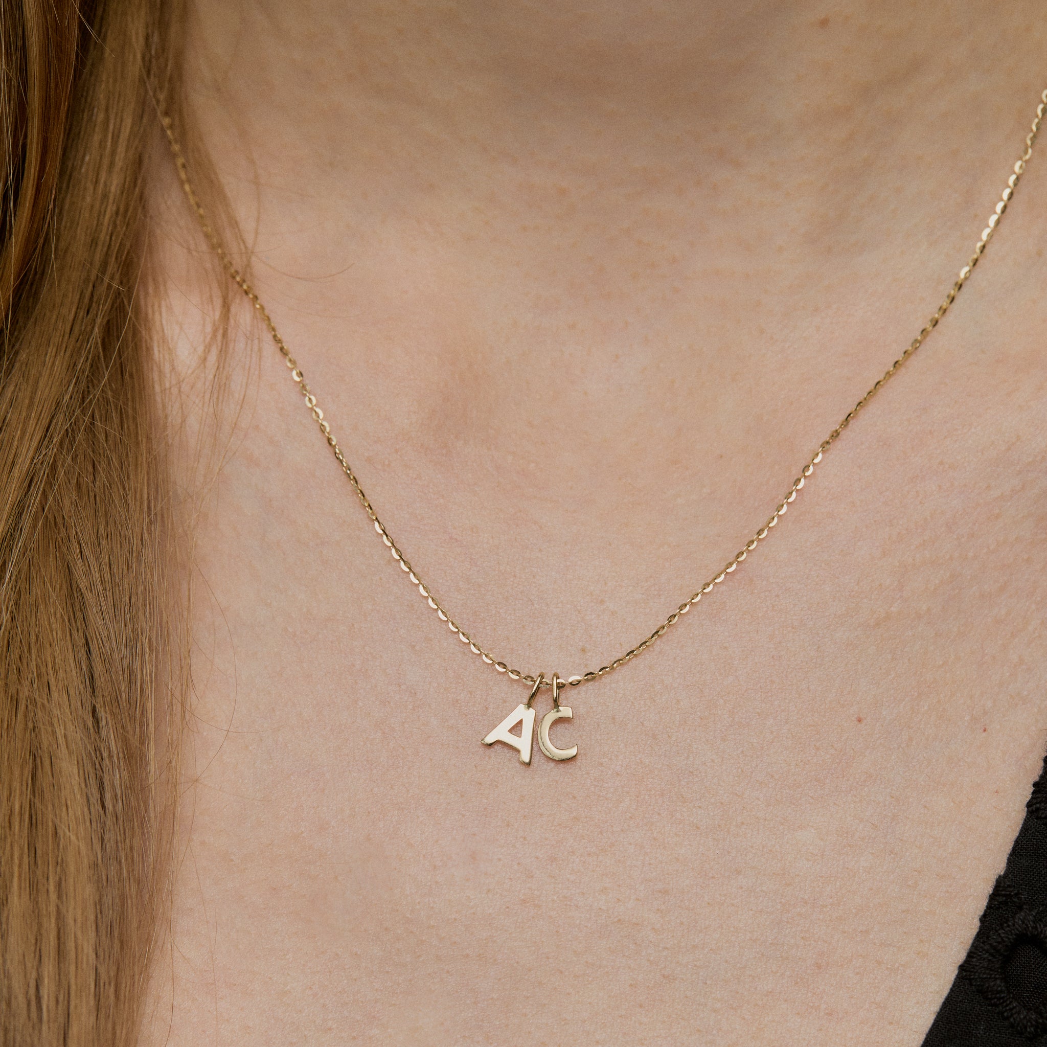 Letter 14K Pendant - 14K Gold