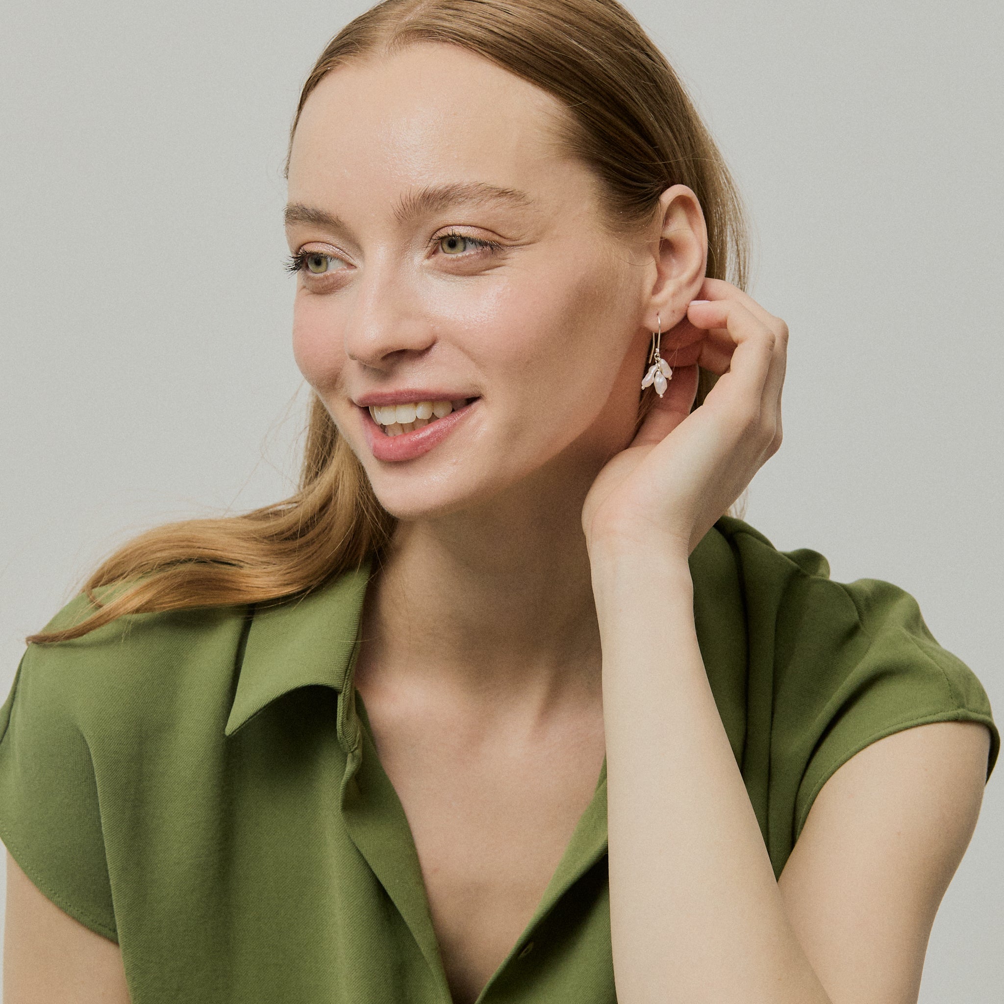 Blooming Earrings - Pearls & Gold