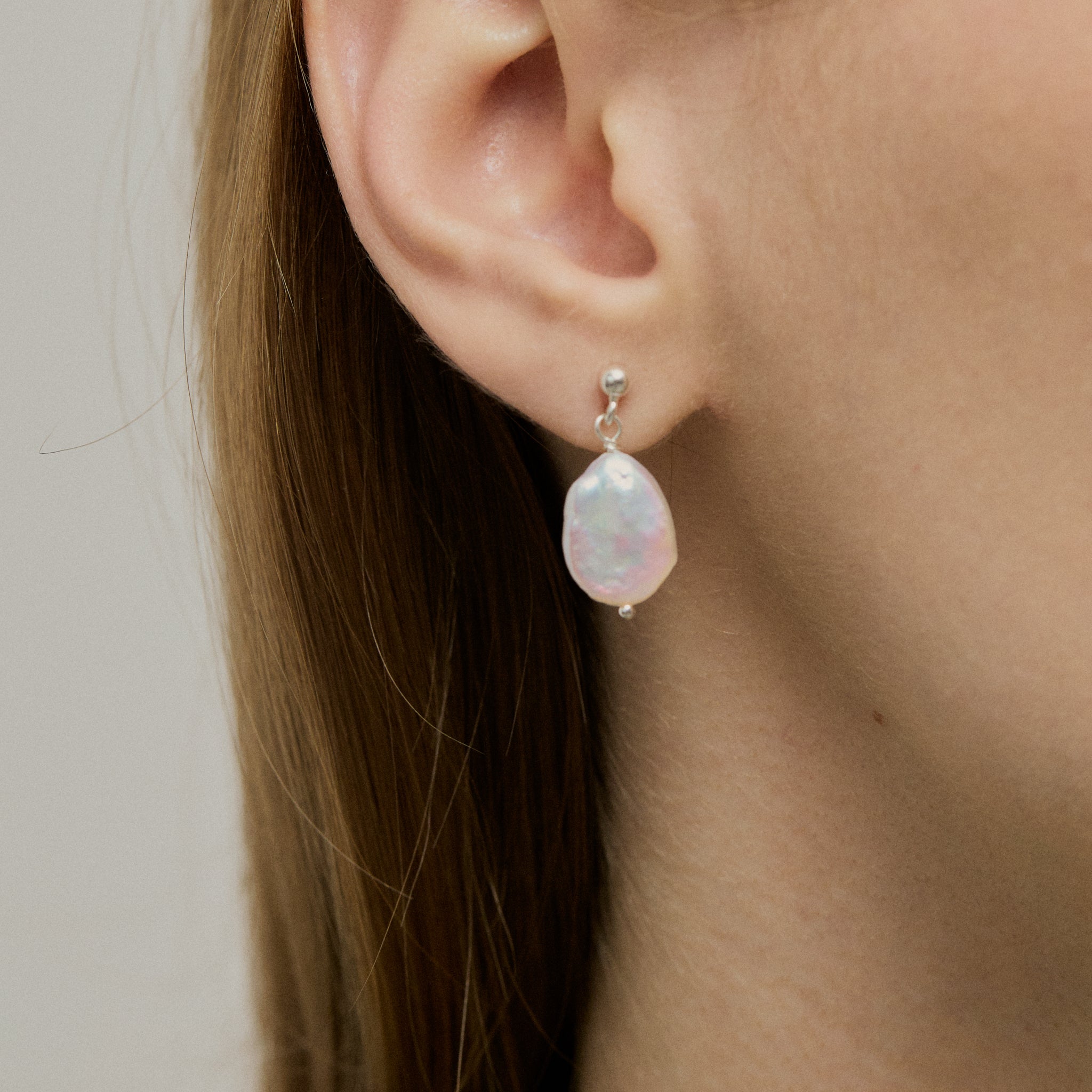 Jean Earrings - Pearls & Silver