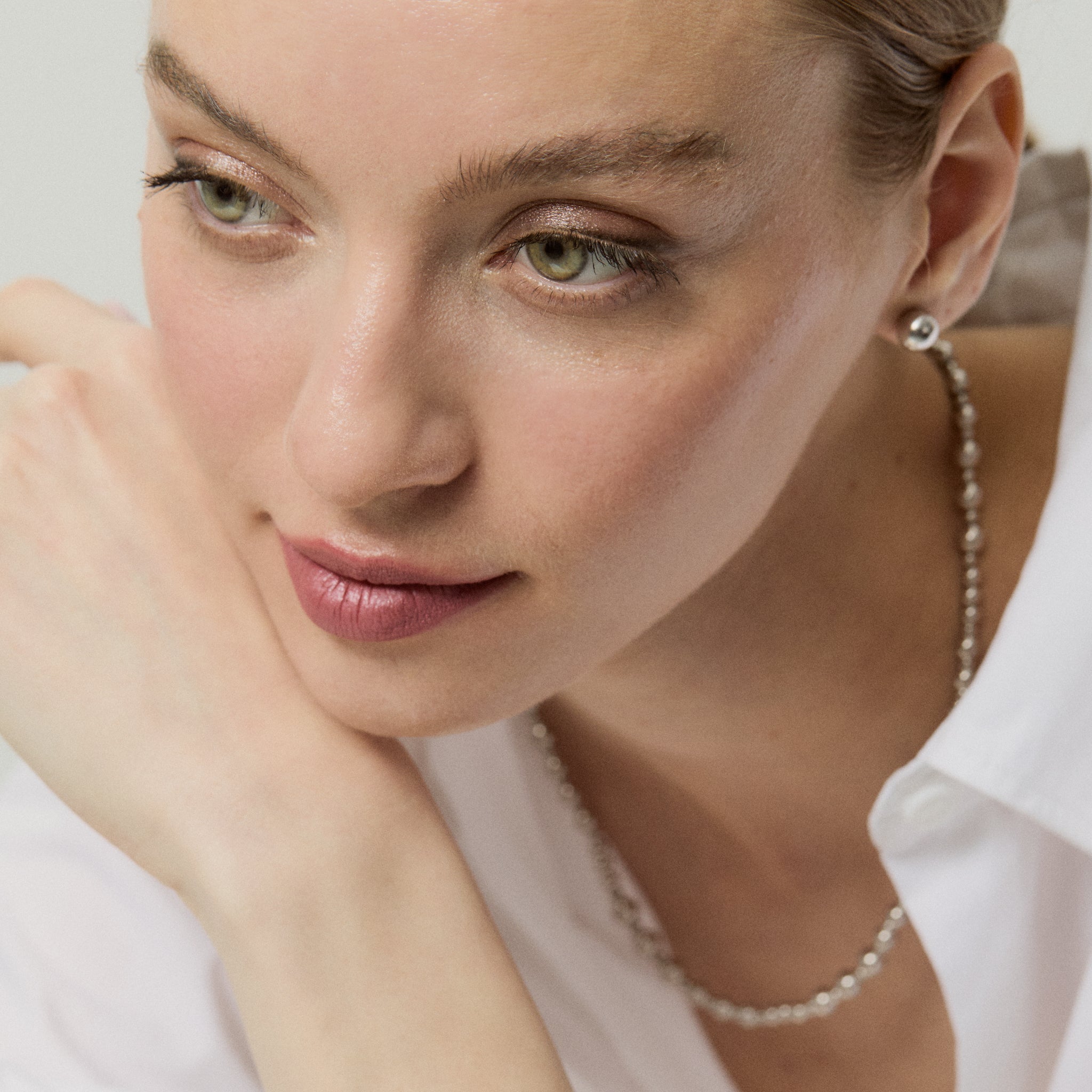 Sphere Earrings L - Silver