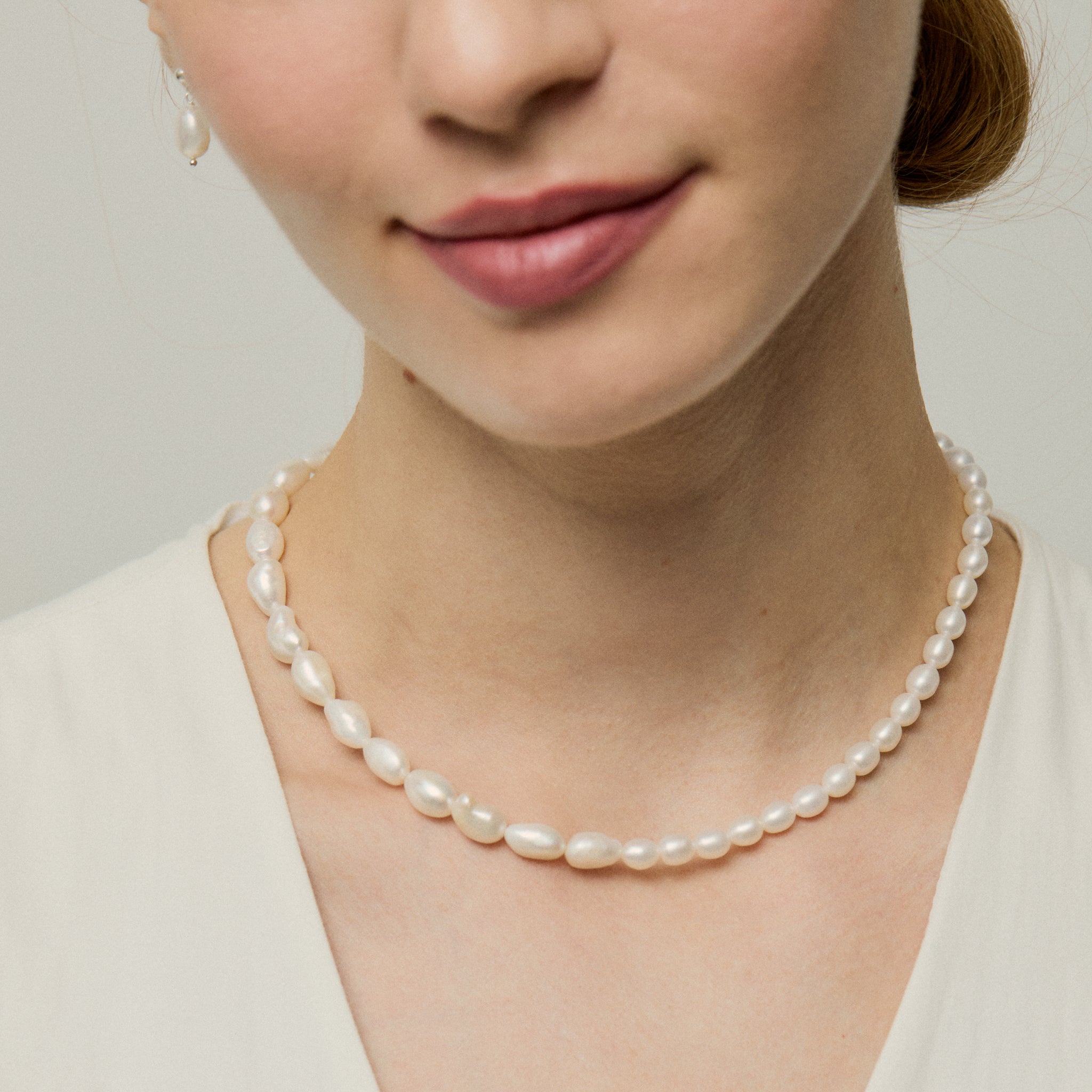 Destiny Pearl Necklace Silver
