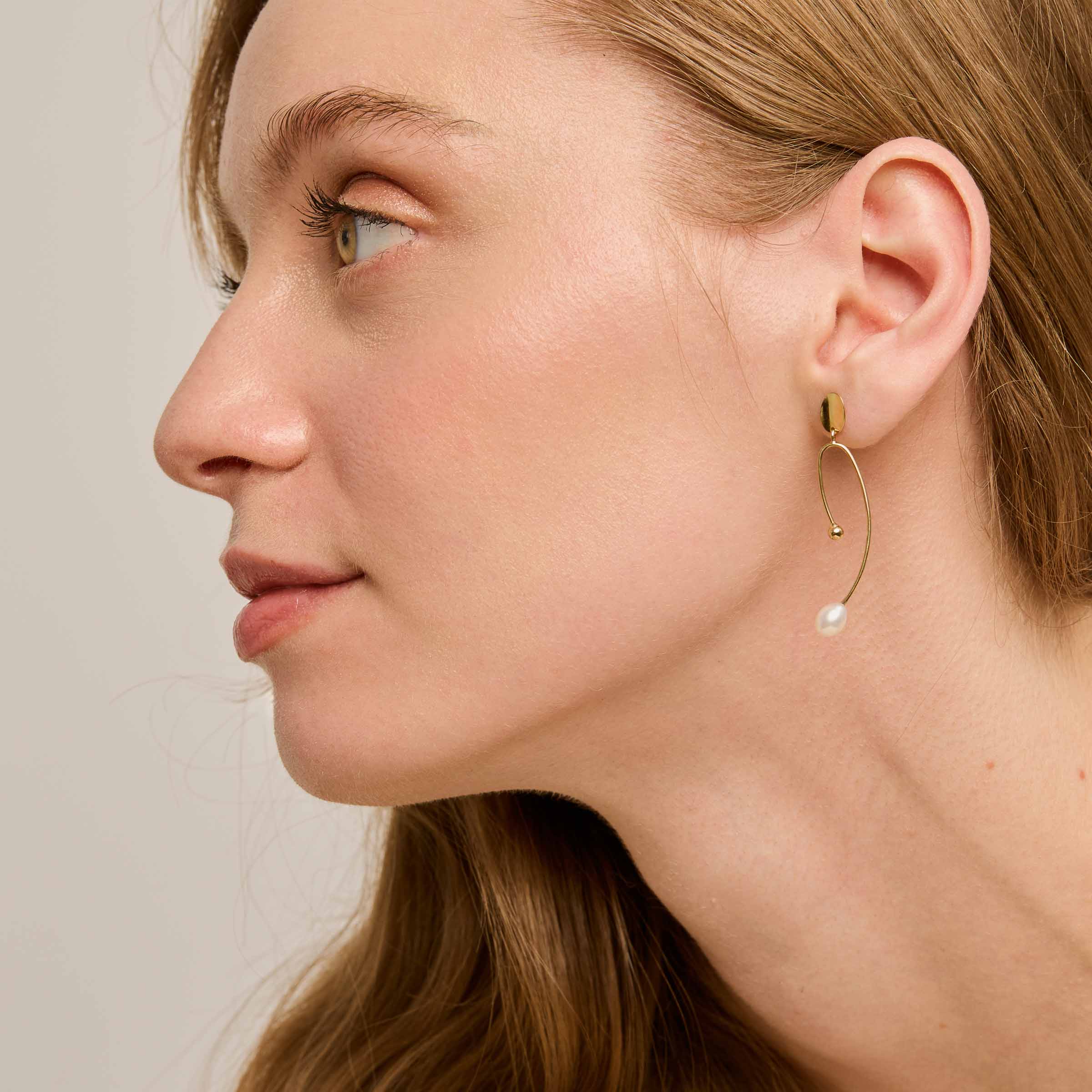 Jenny Earrings - Silver & Pearls