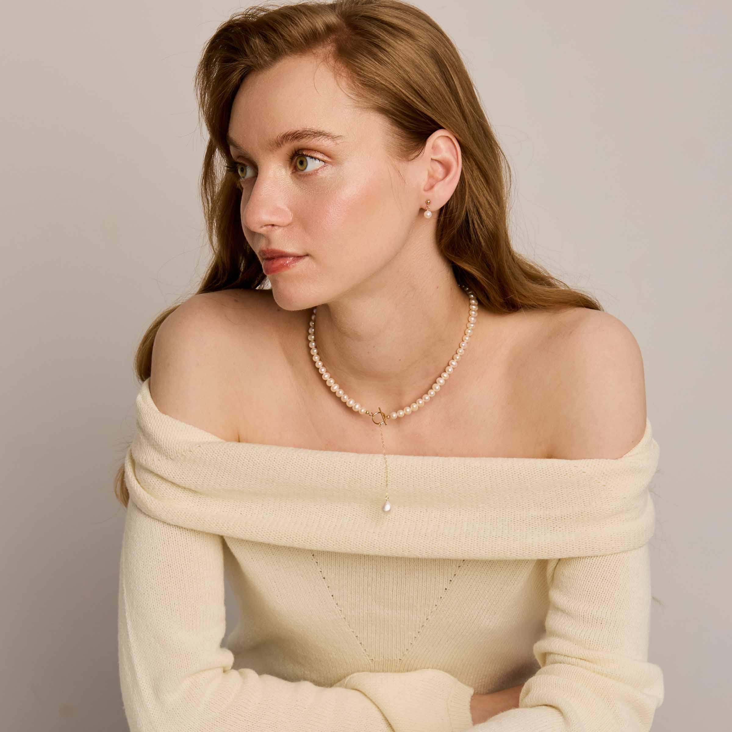 Coco Earrings - Pearls & Gold