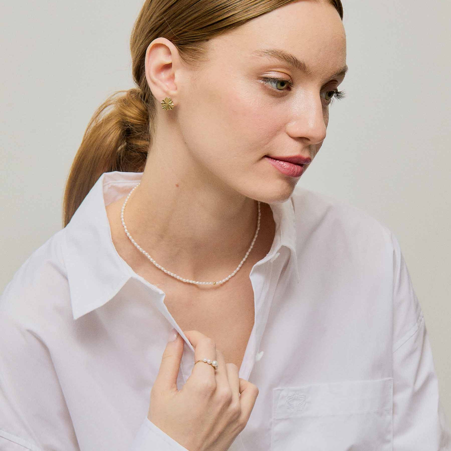 Sakura Necklace - 14K Gold