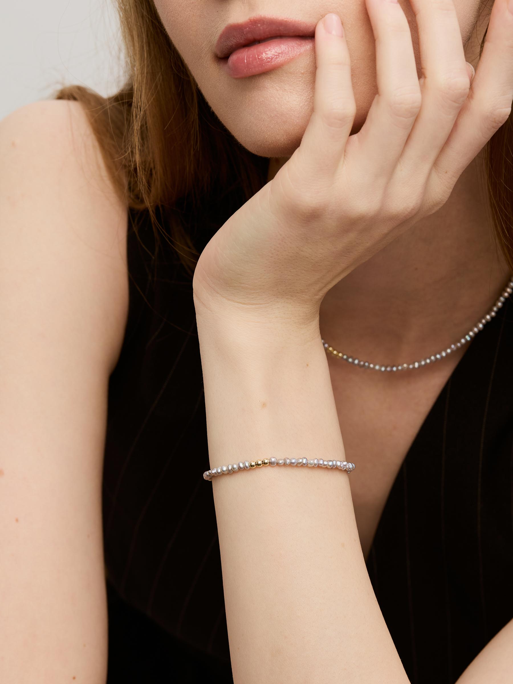 Cella Bracelet - Pearls & Gold