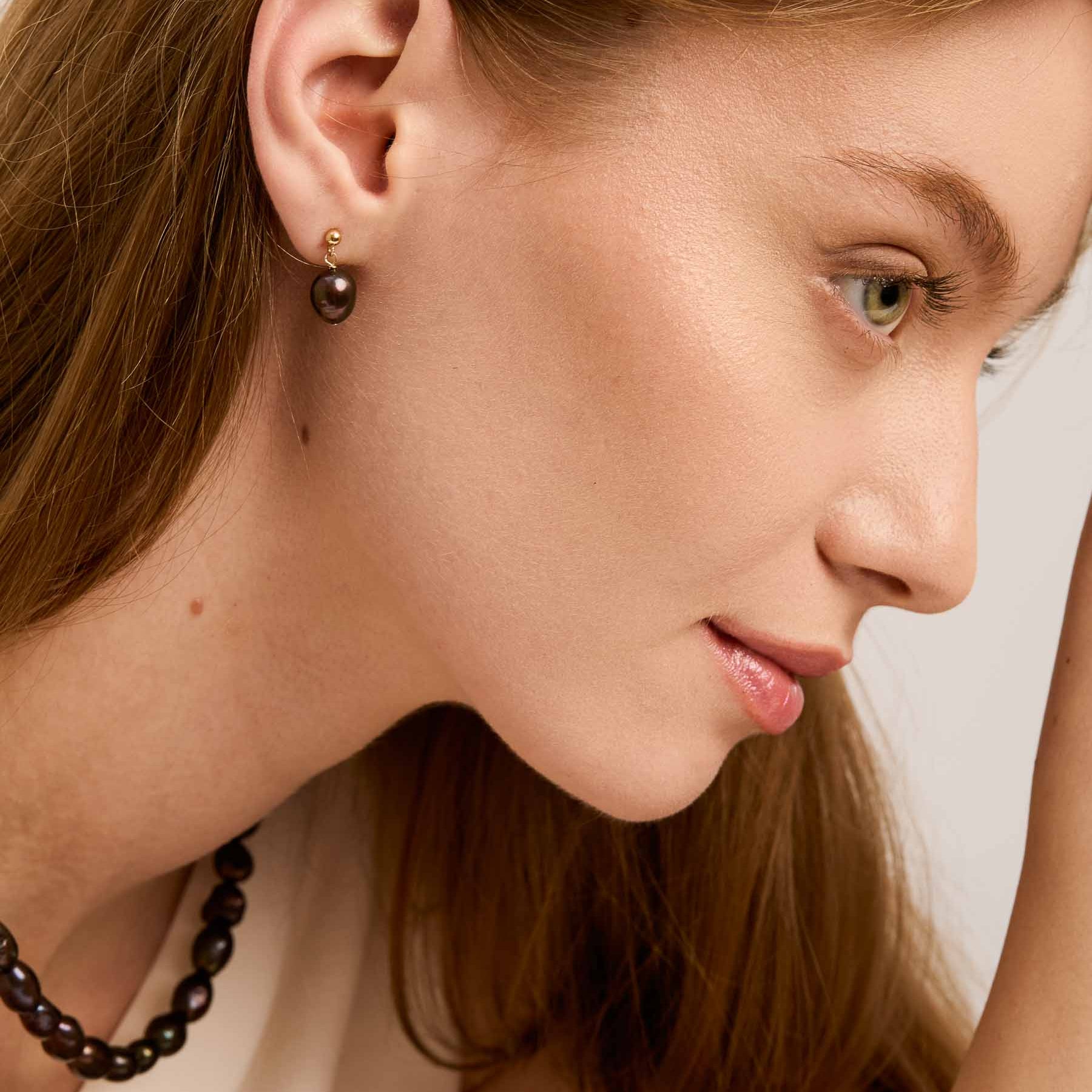 Anna Earrings - Pearls & Gold