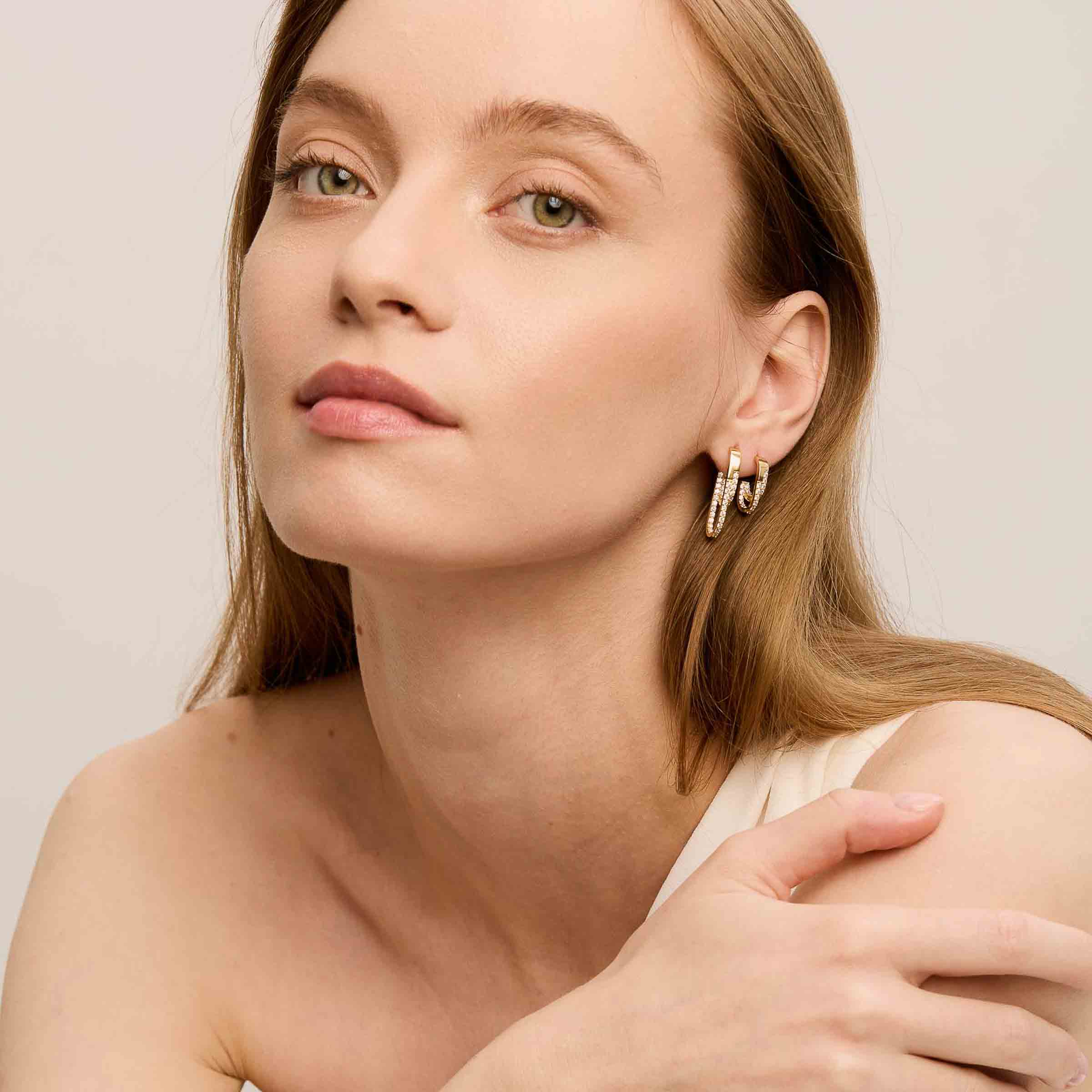 Rika Earrings Big - Silver