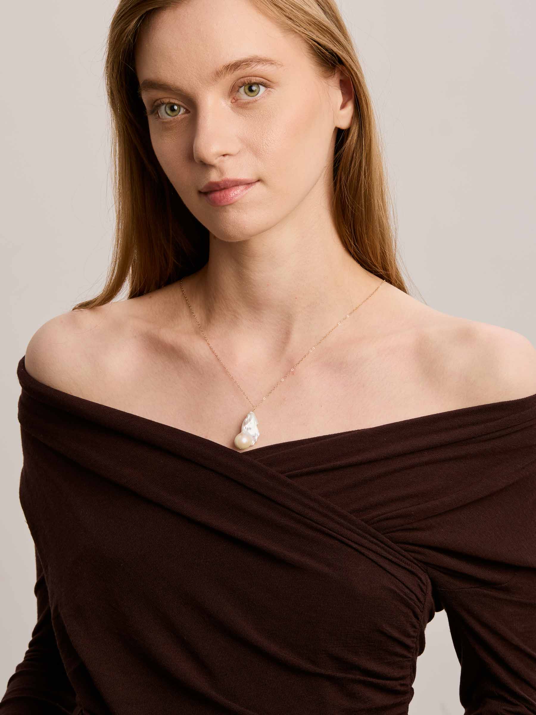 Flame Chain - Pearl & Gold