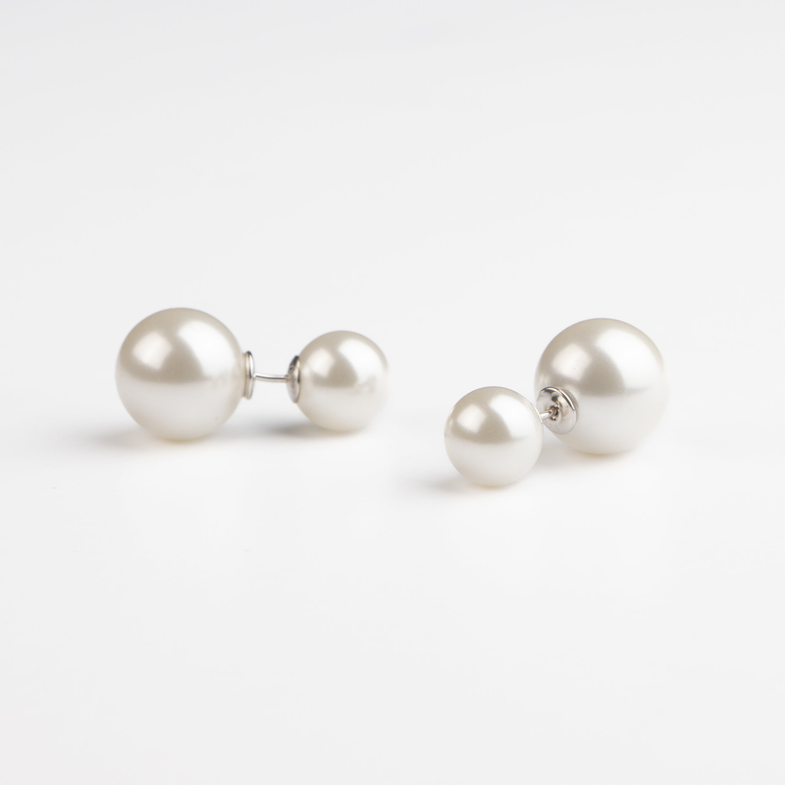 Double Pearl Earrings