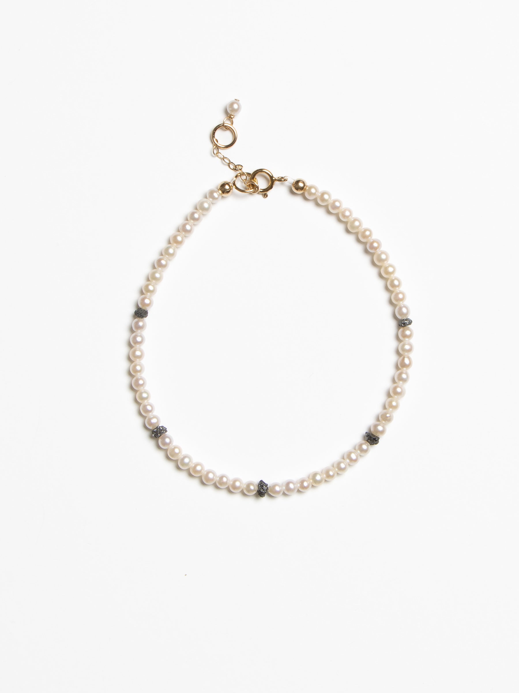 Meyiuri Bracelet - Black Diamonds & Gold