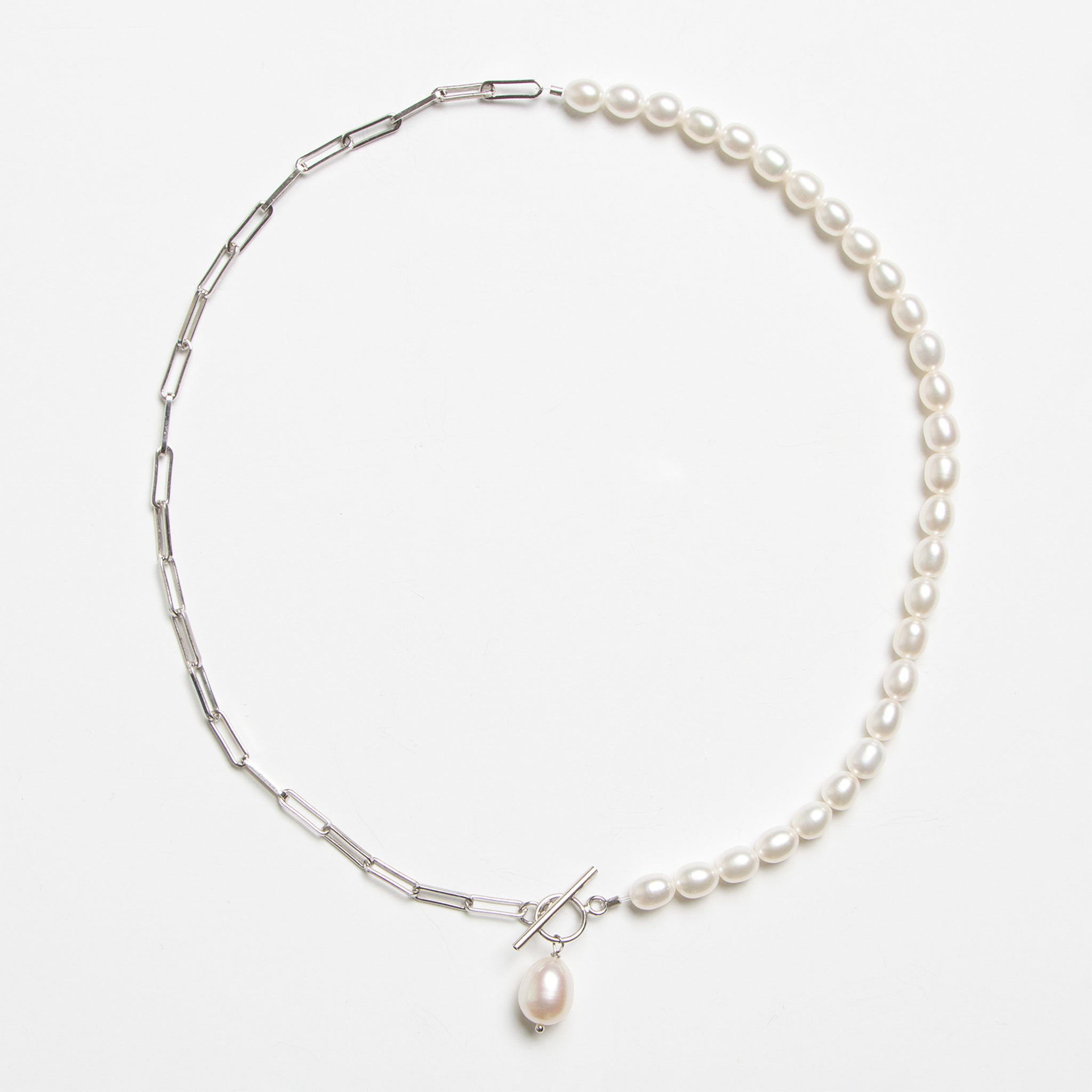 Milla Necklace - Pearls & Silver