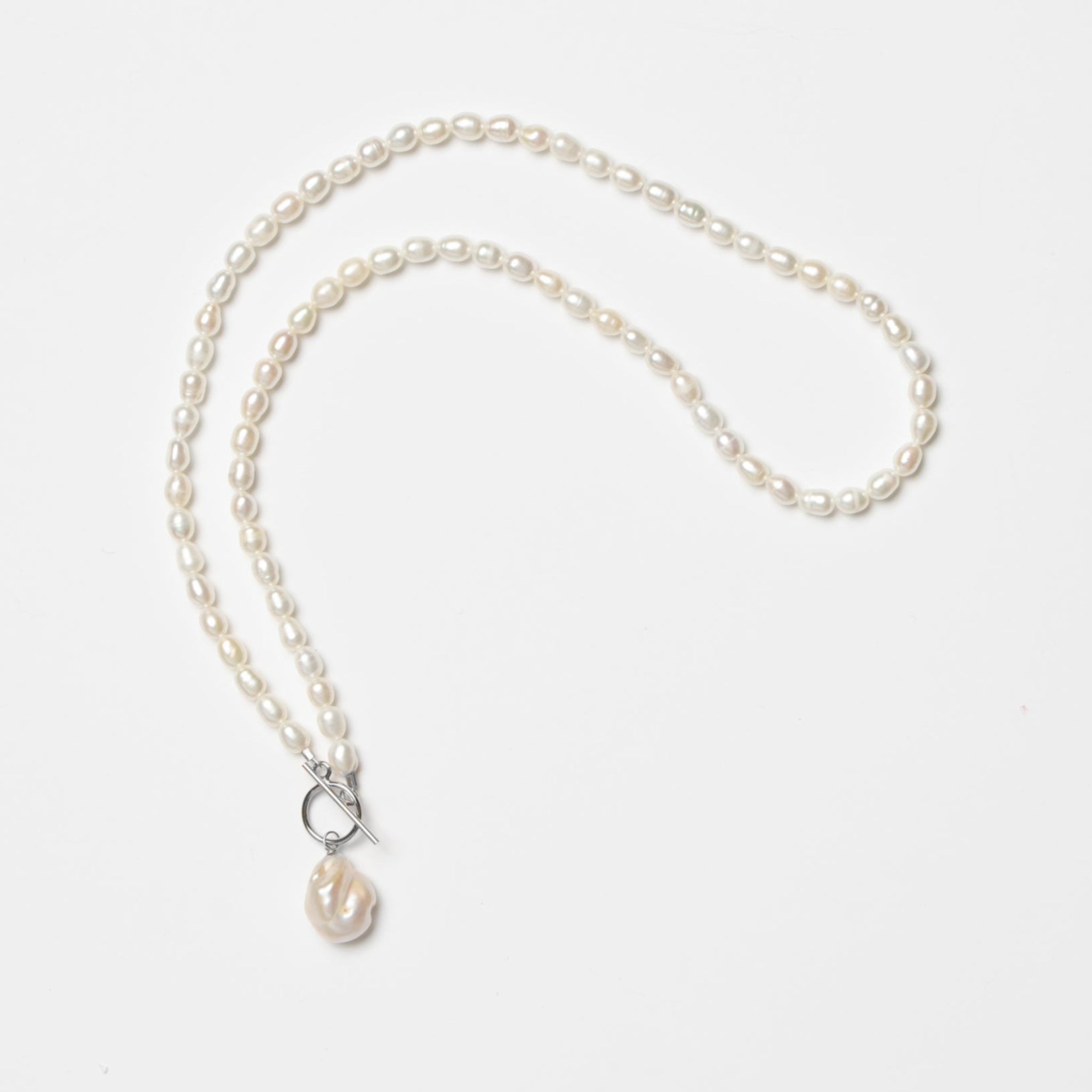 Ingrid Necklace - Pearls & Silver