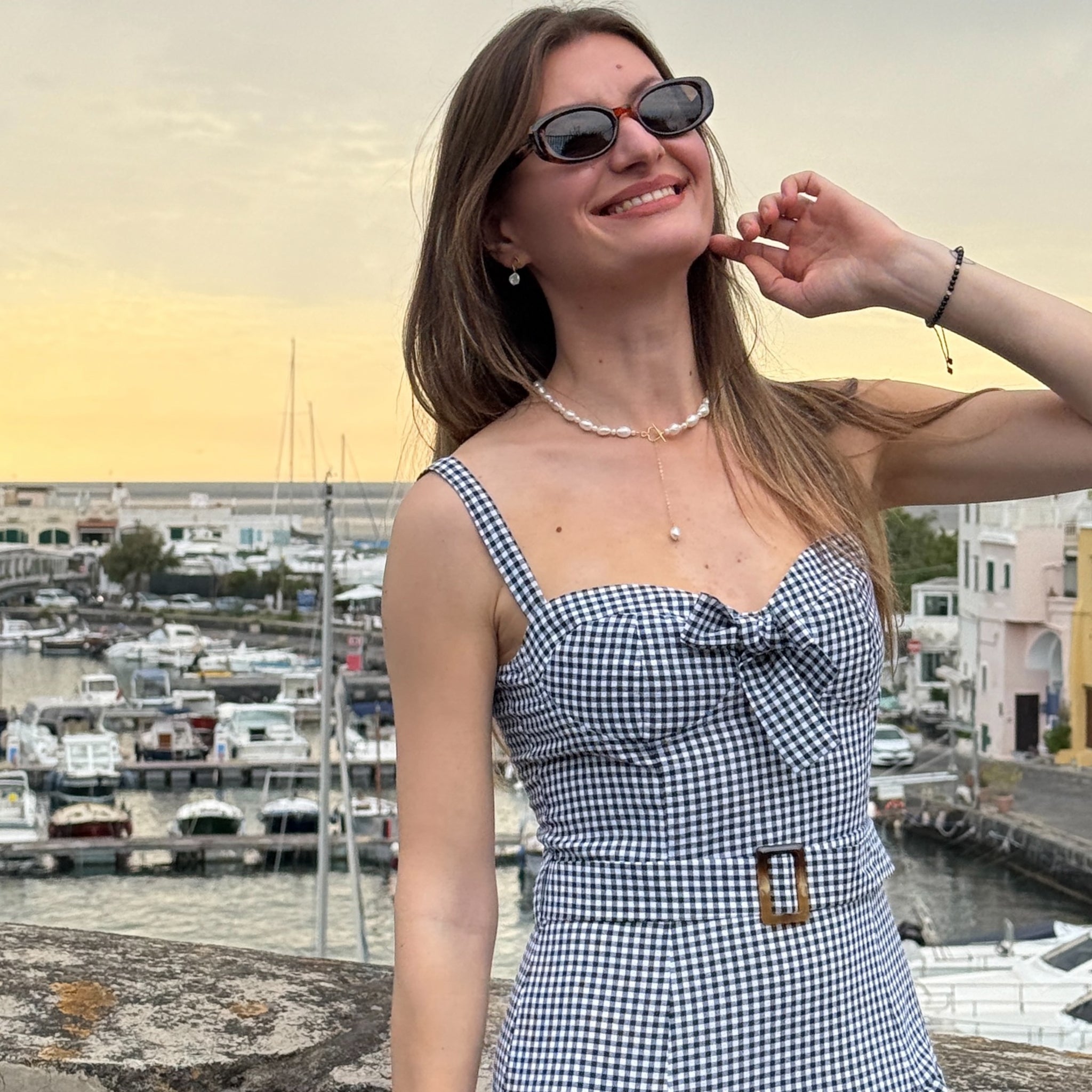 Riva Necklace - Pearls & Gold