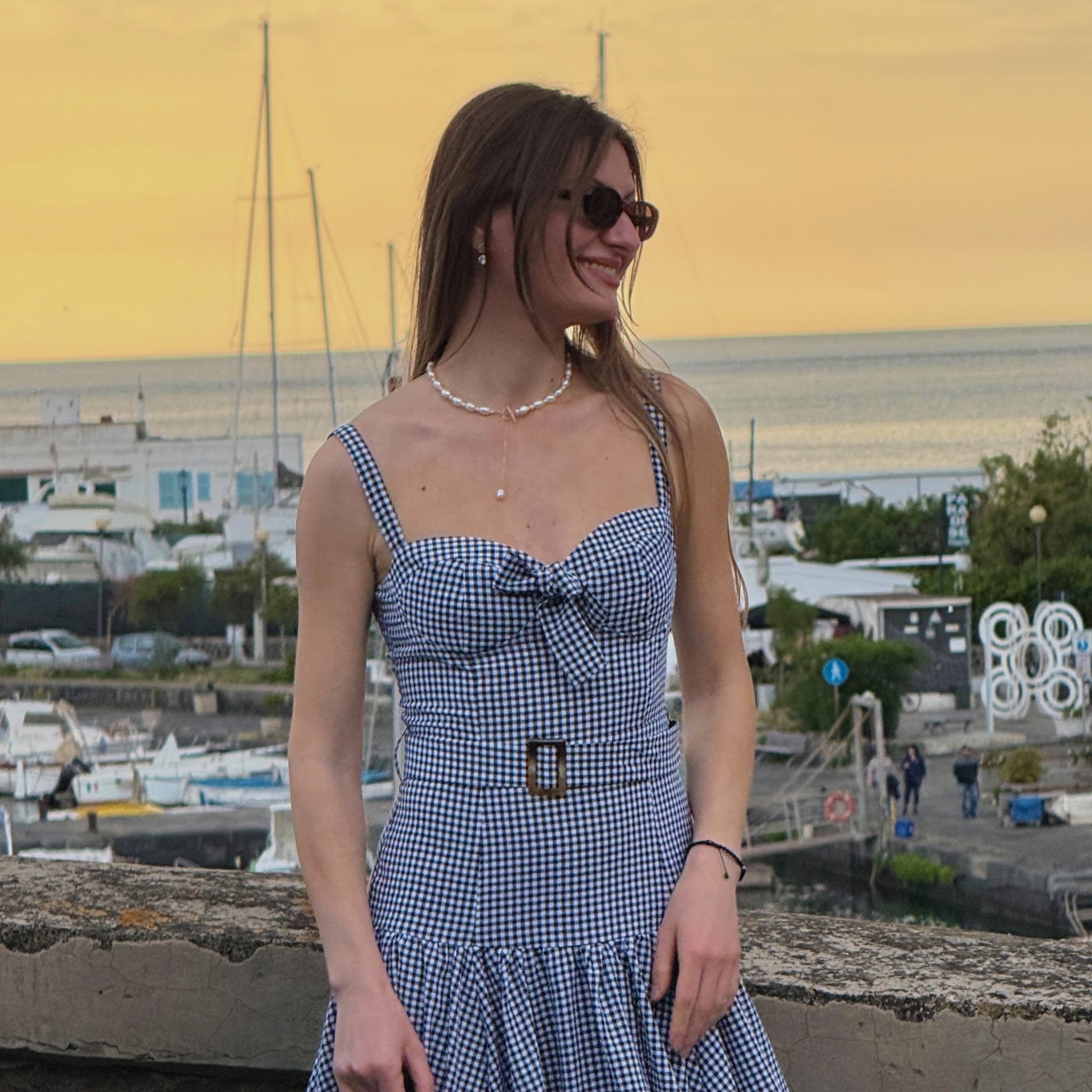 Riva Necklace - Pearls & Gold