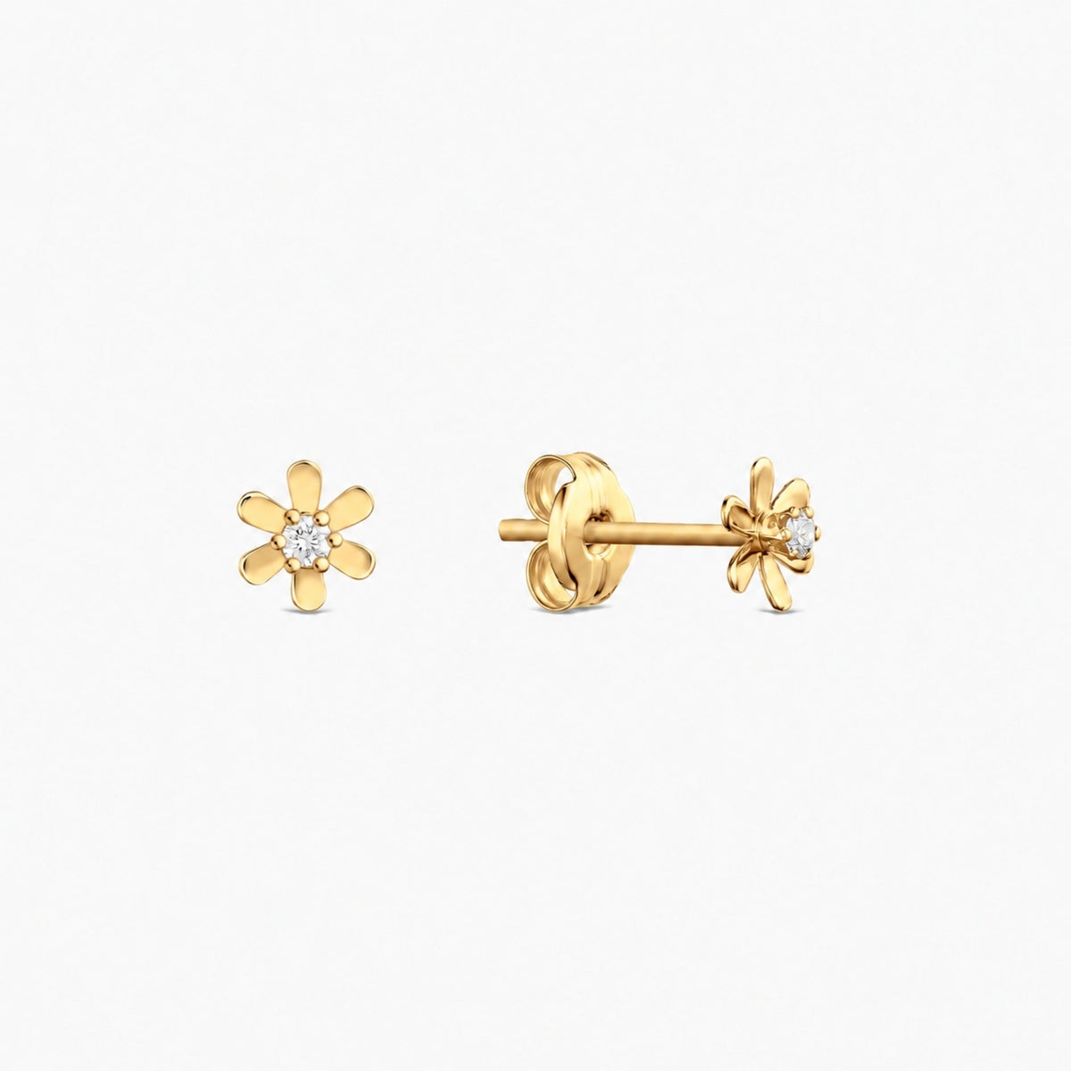 Cercei „Margot” din Aur 14K cu Diamante 0.06 ct