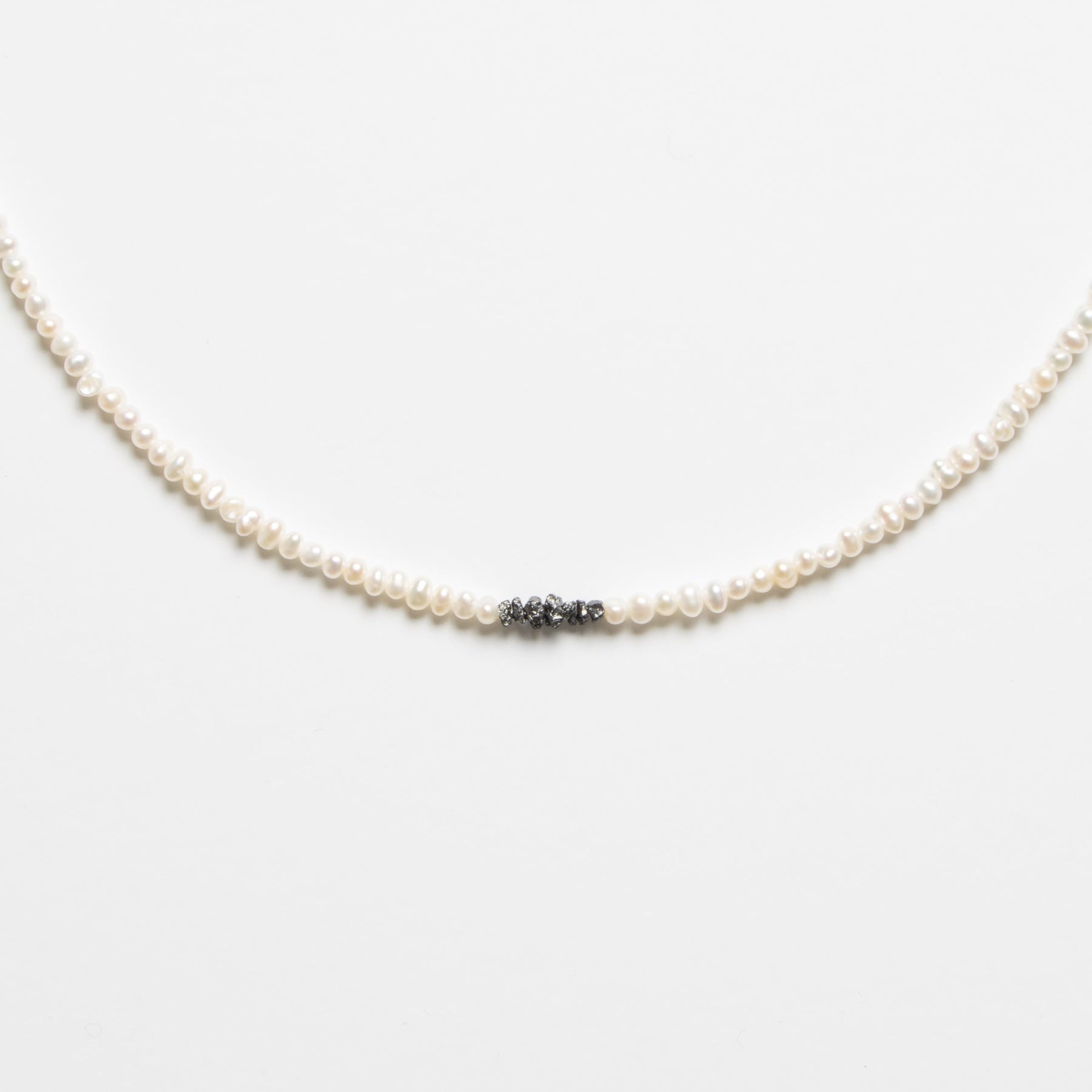 Sayuri Necklace - Black Diamonds & Gold