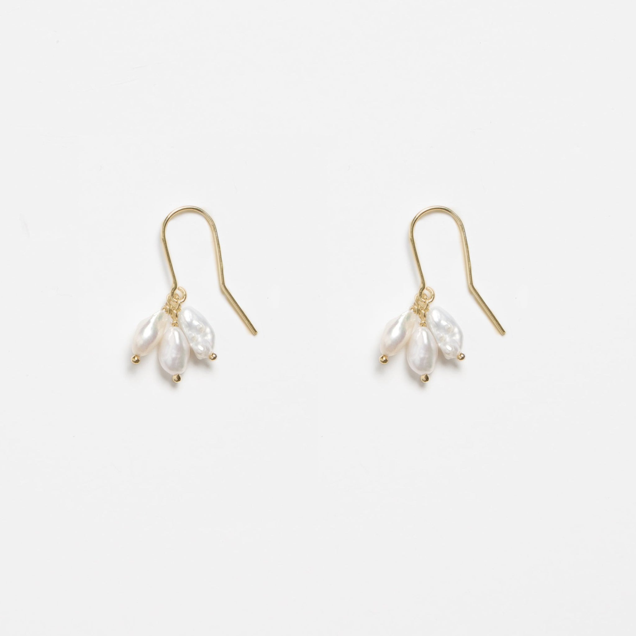 Blooming Earrings - Pearls & Gold