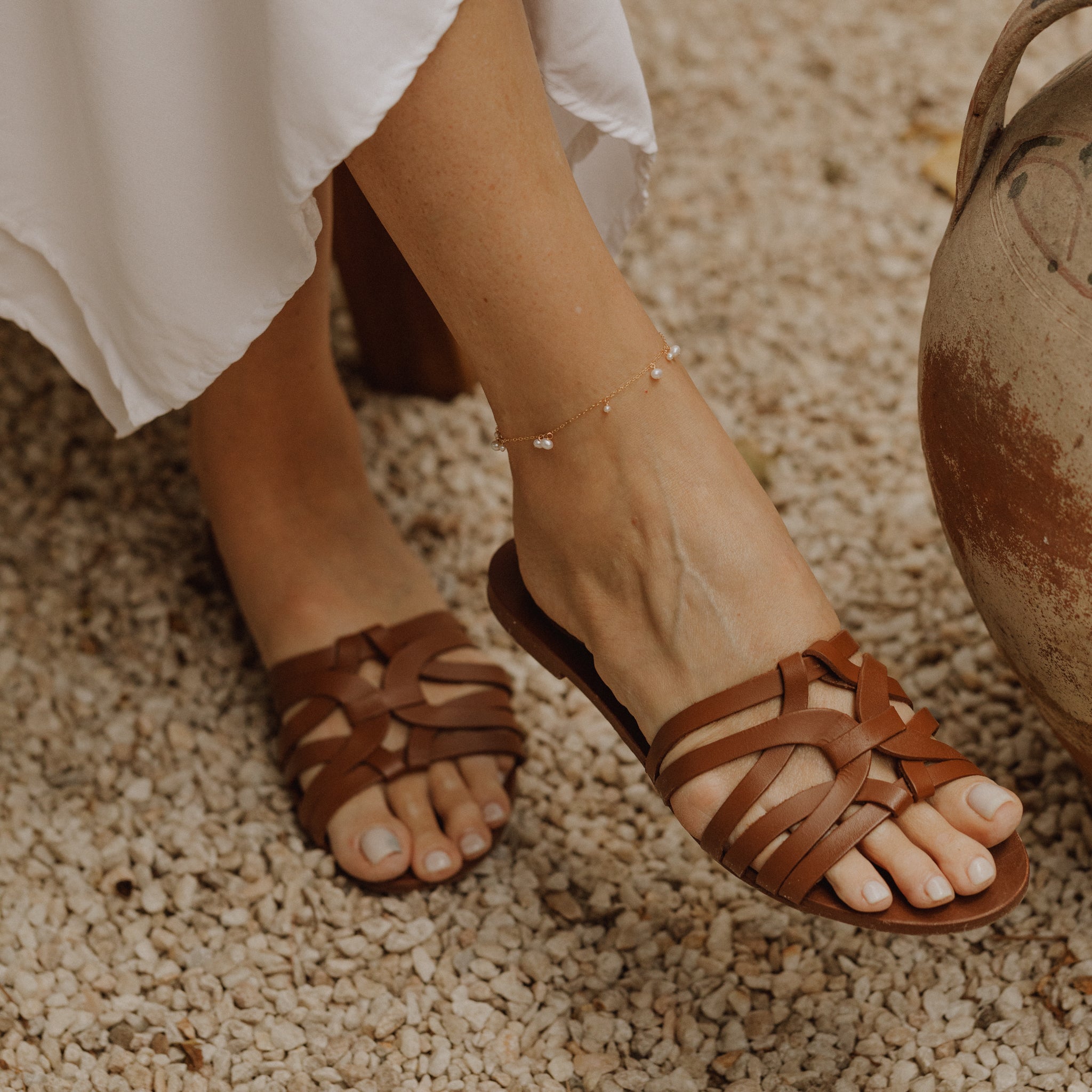 Stardust Pearl Anklet