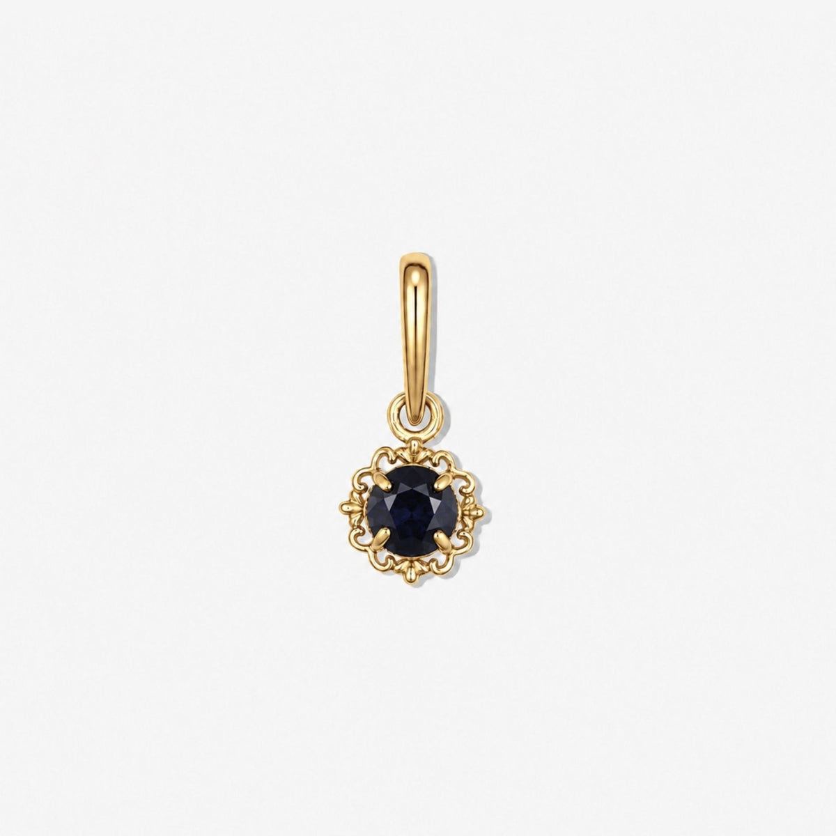 Pandantiv „Hana” din Aur 14K cu Safir Natural
