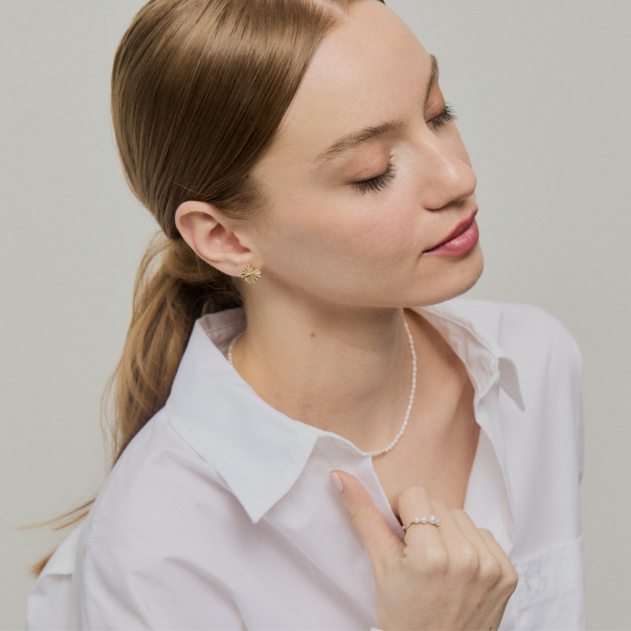 Sakura Necklace - 14K Gold