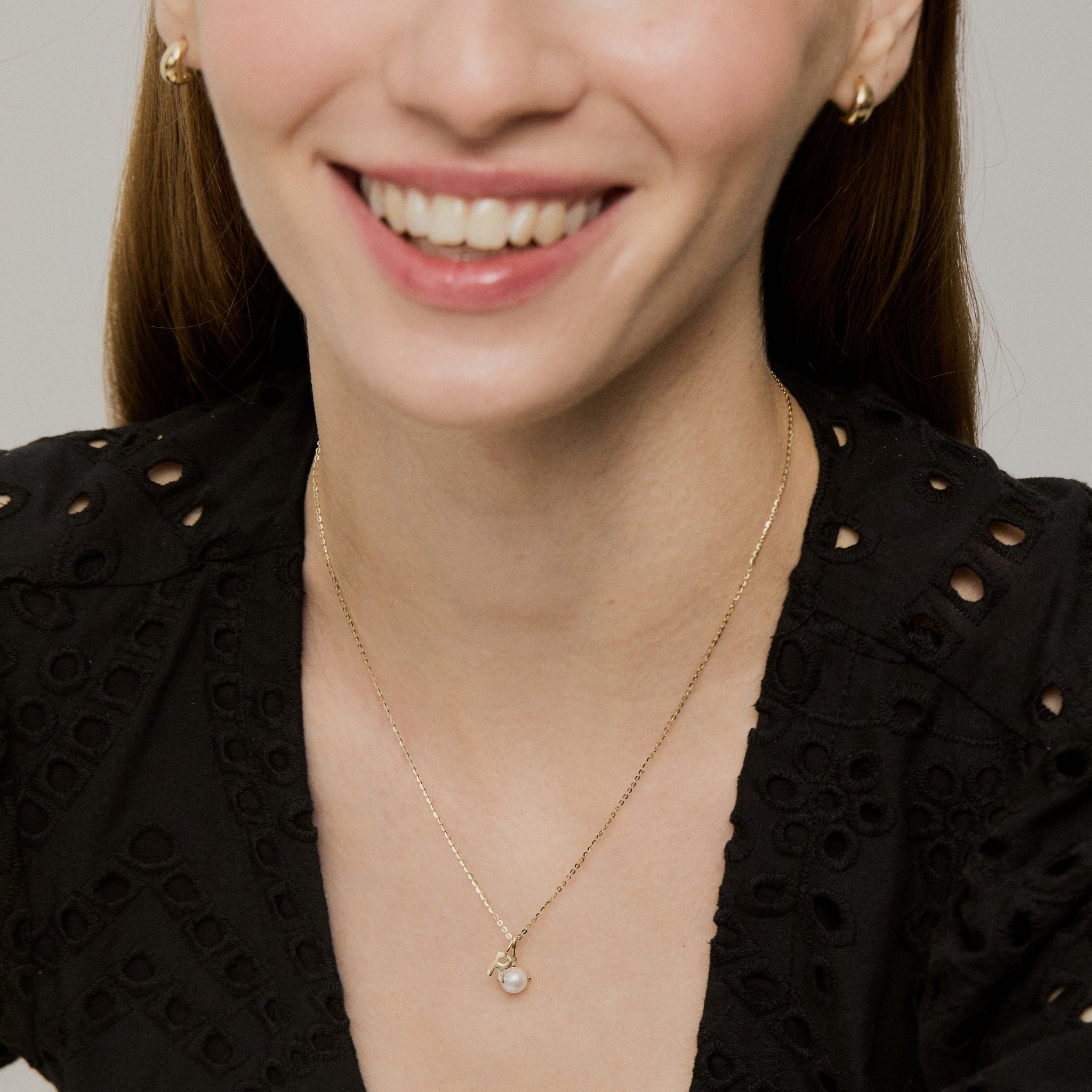 Letter 14K Pendant - 14K Gold