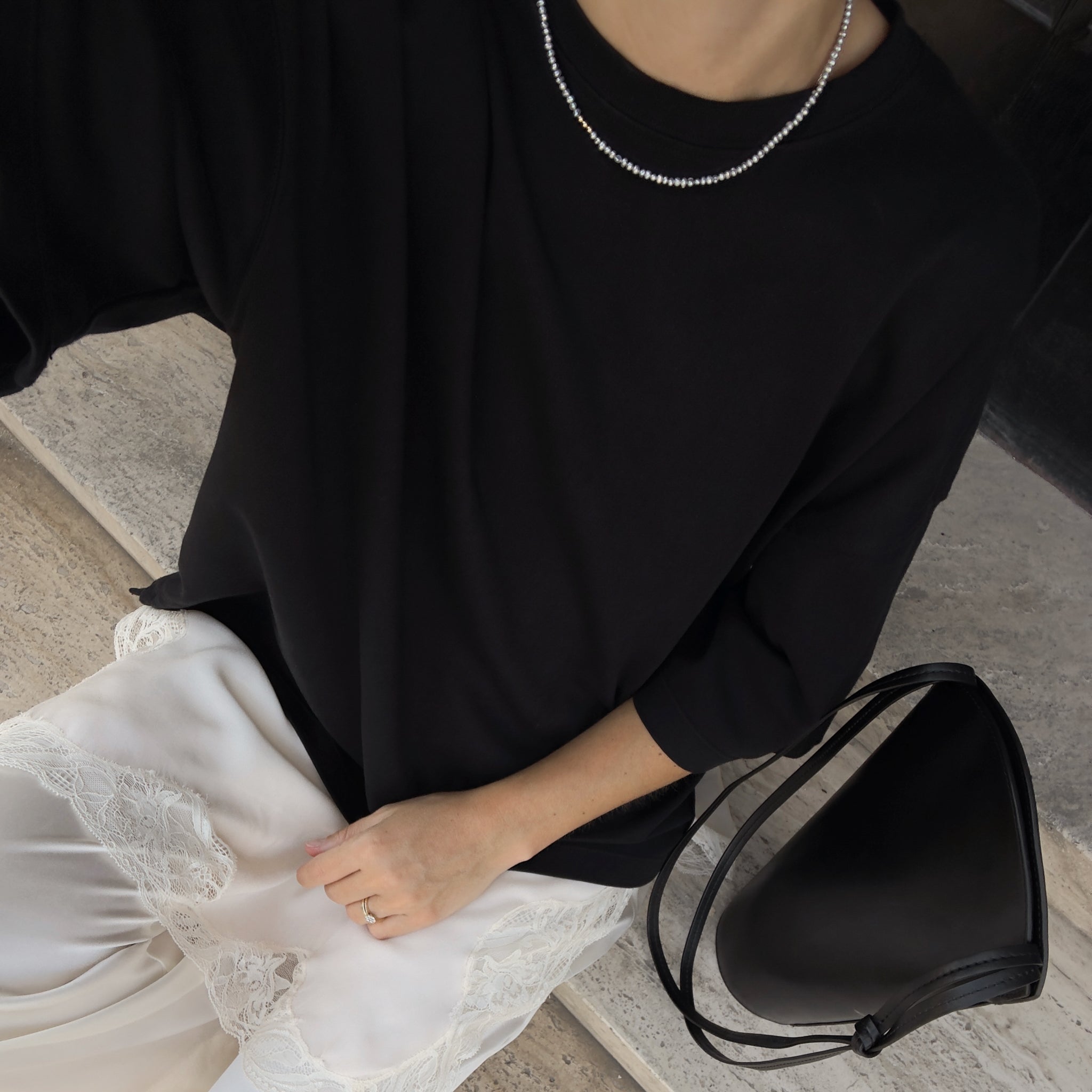 Cella Necklace - Pearls & Gold