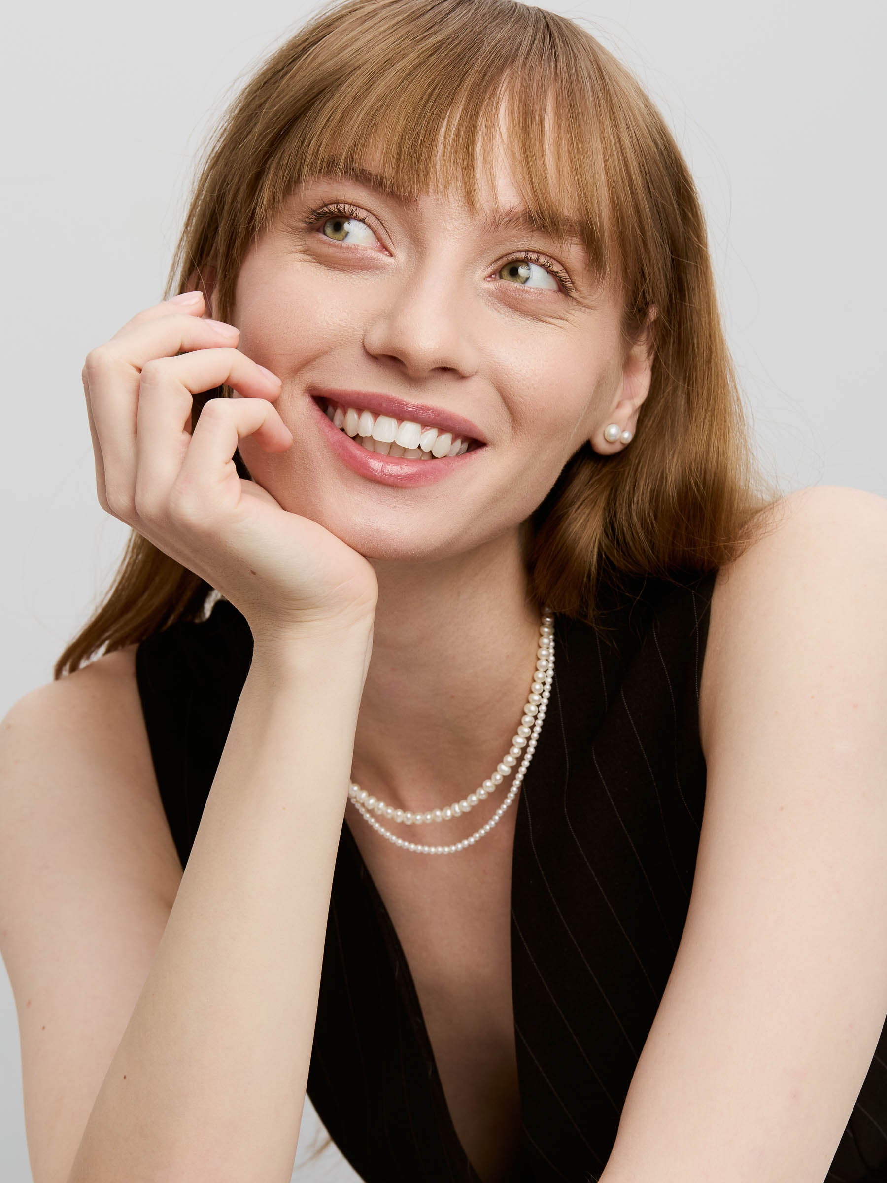 Taro Necklace - Pearls & Silver