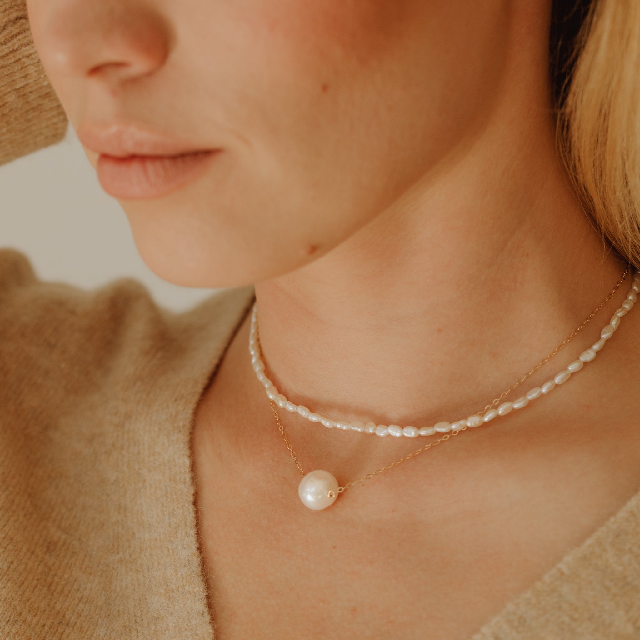 Delicate Pearl Necklace