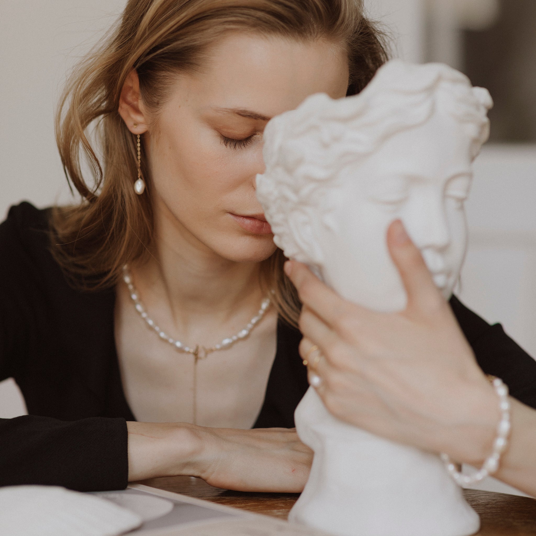 Brățară cu perle mici și mari | Atelier Devi