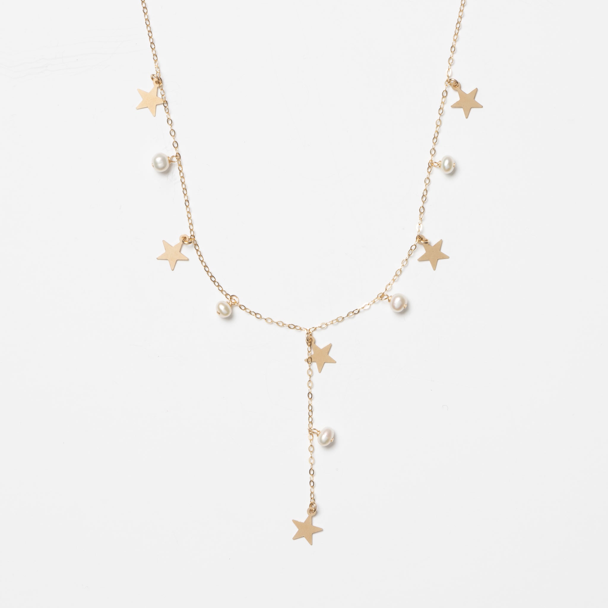 Dancing Stars & Pearls Chain