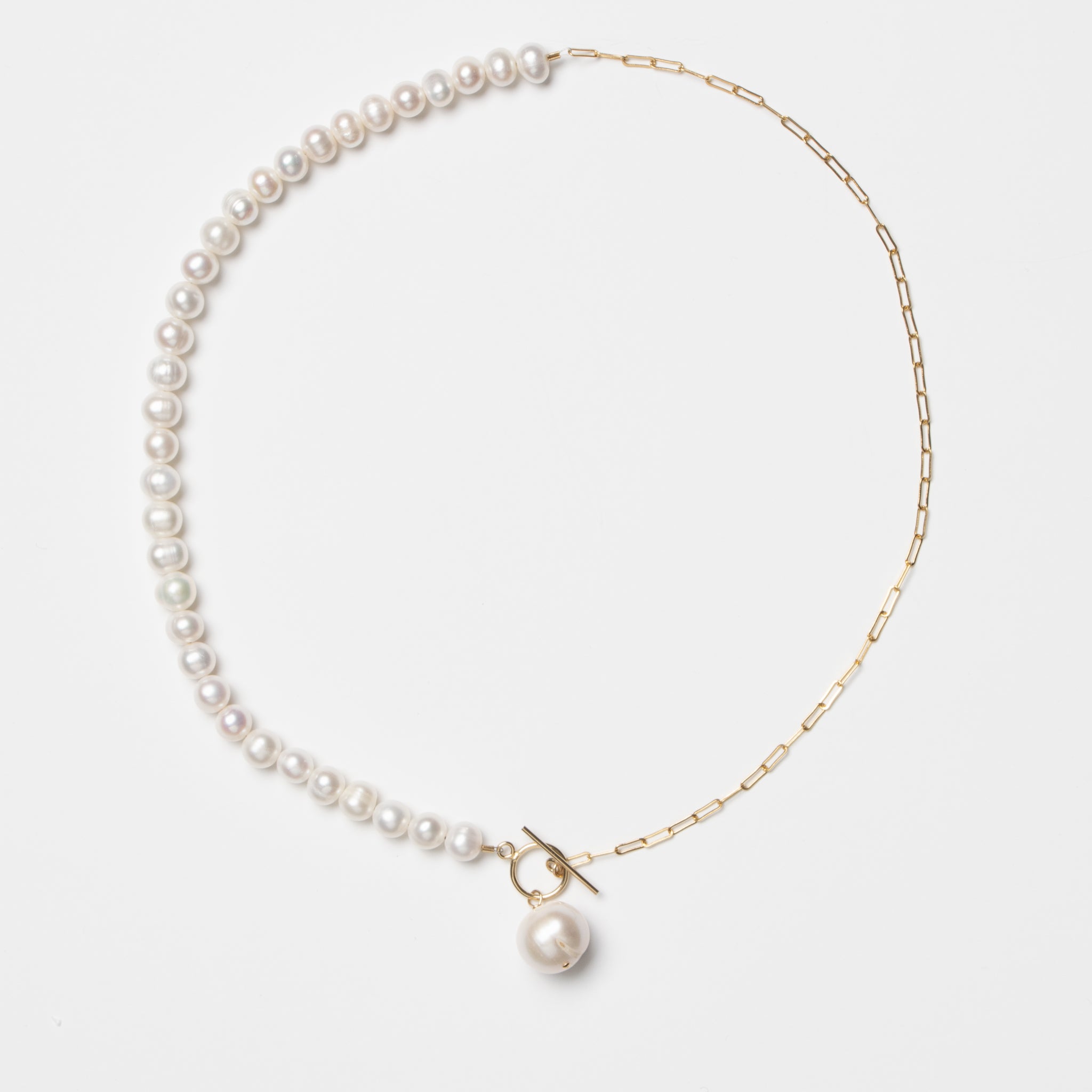 Doris Necklace - Pearls & Gold