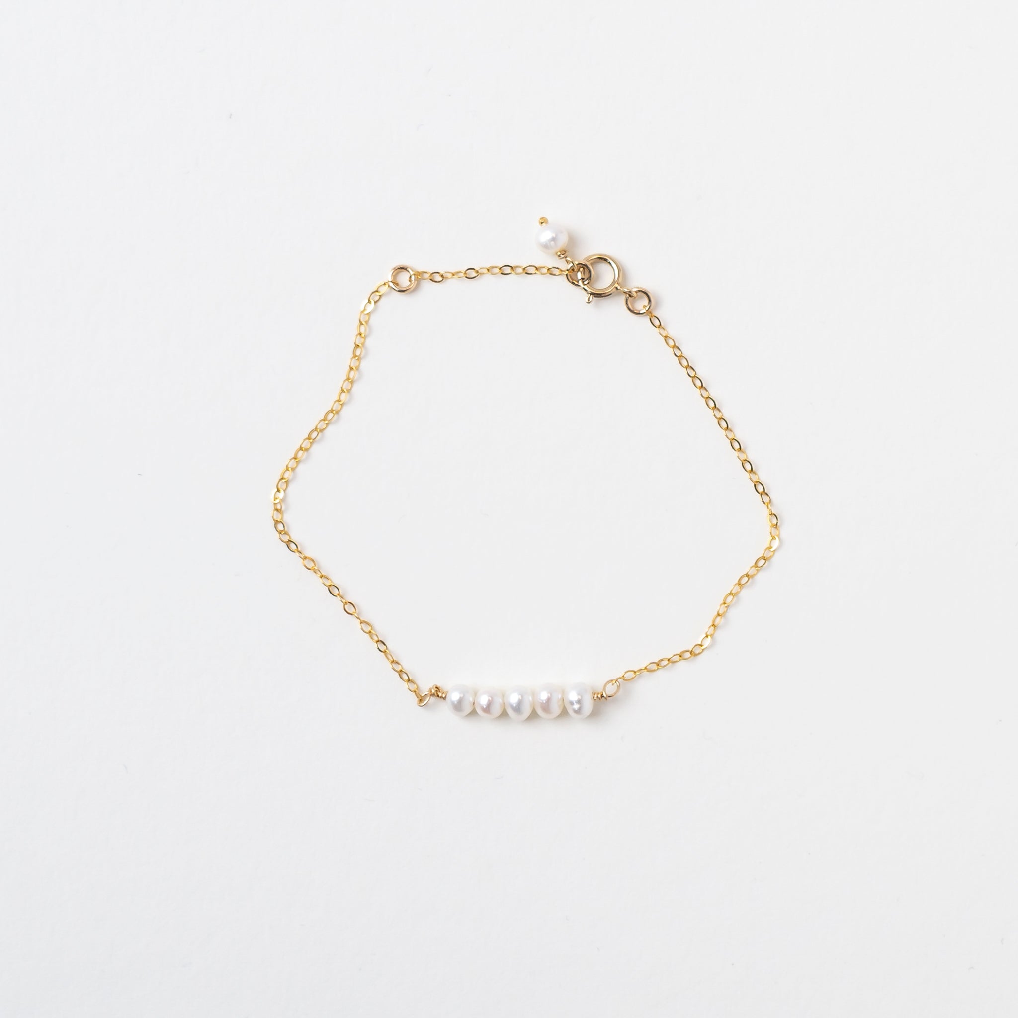 Lorain Bracelet - Pearl & Gold
