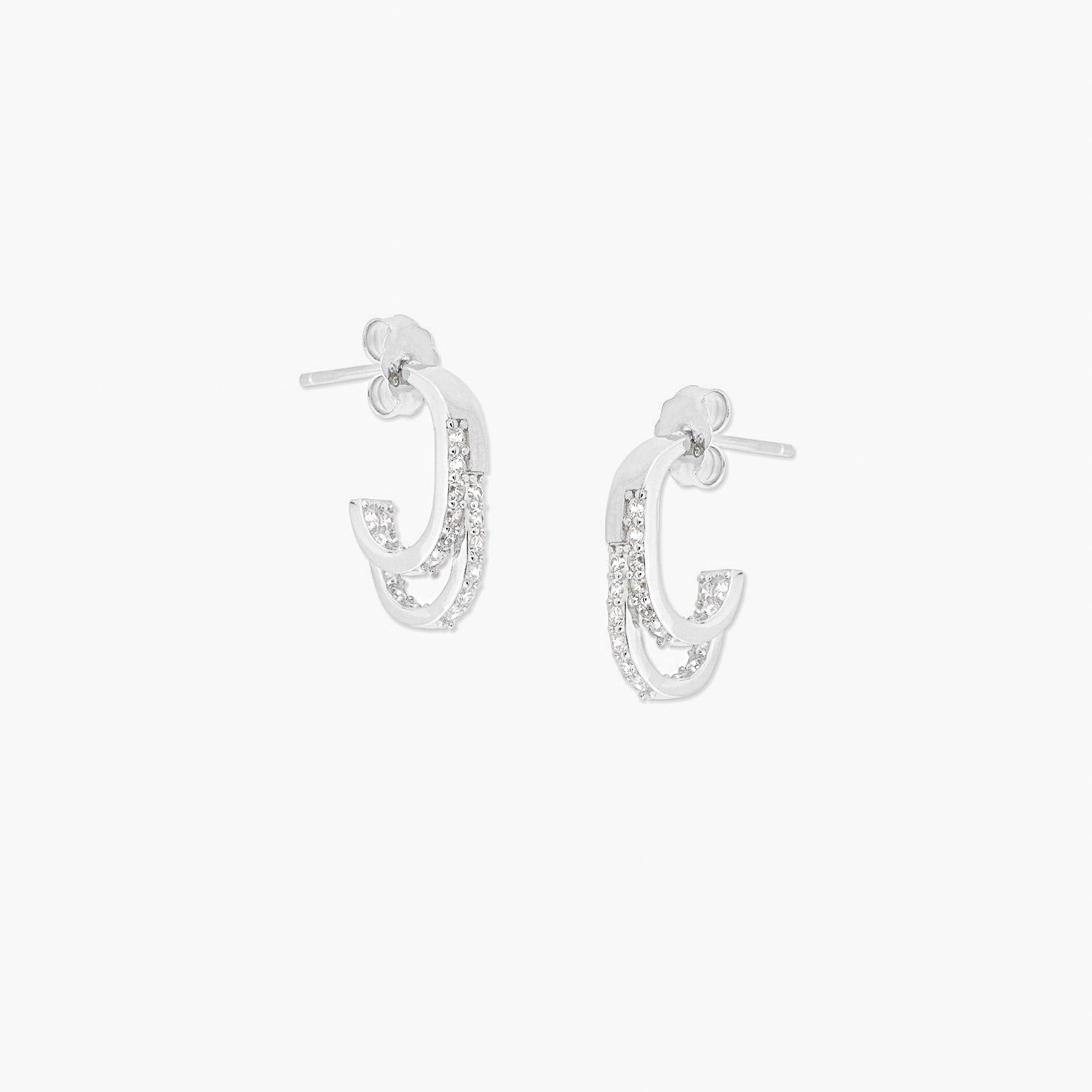 Rika Earrings Medium - Silver