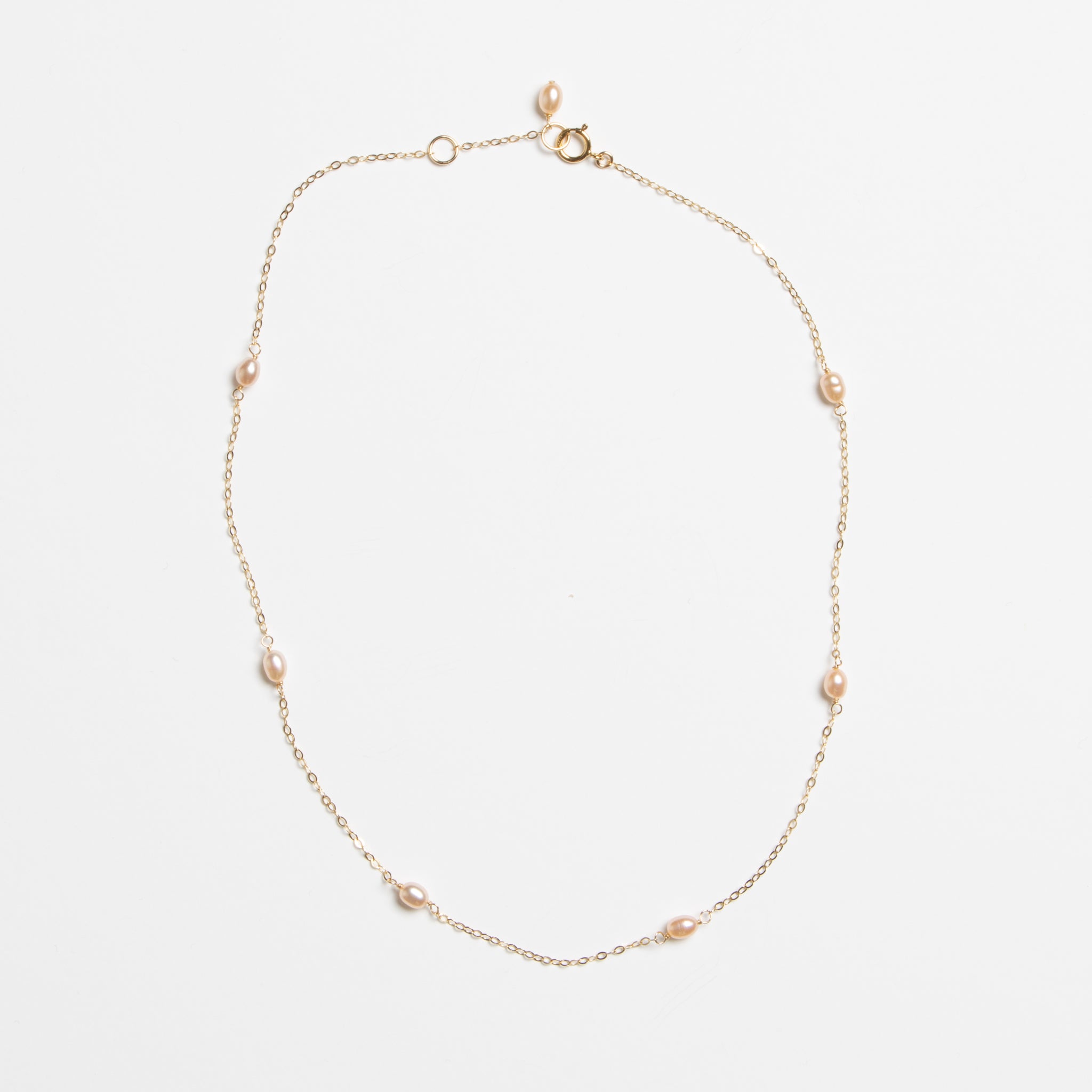 Stella Pink Pearl Necklace