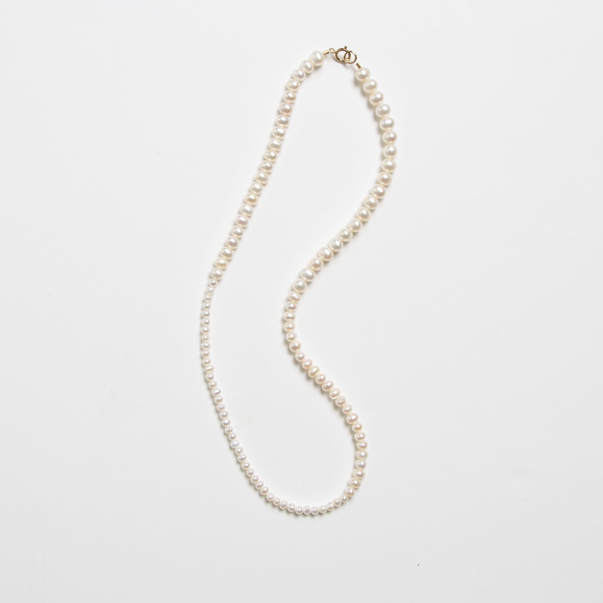 Flow Pearl Necklace 14K Gold