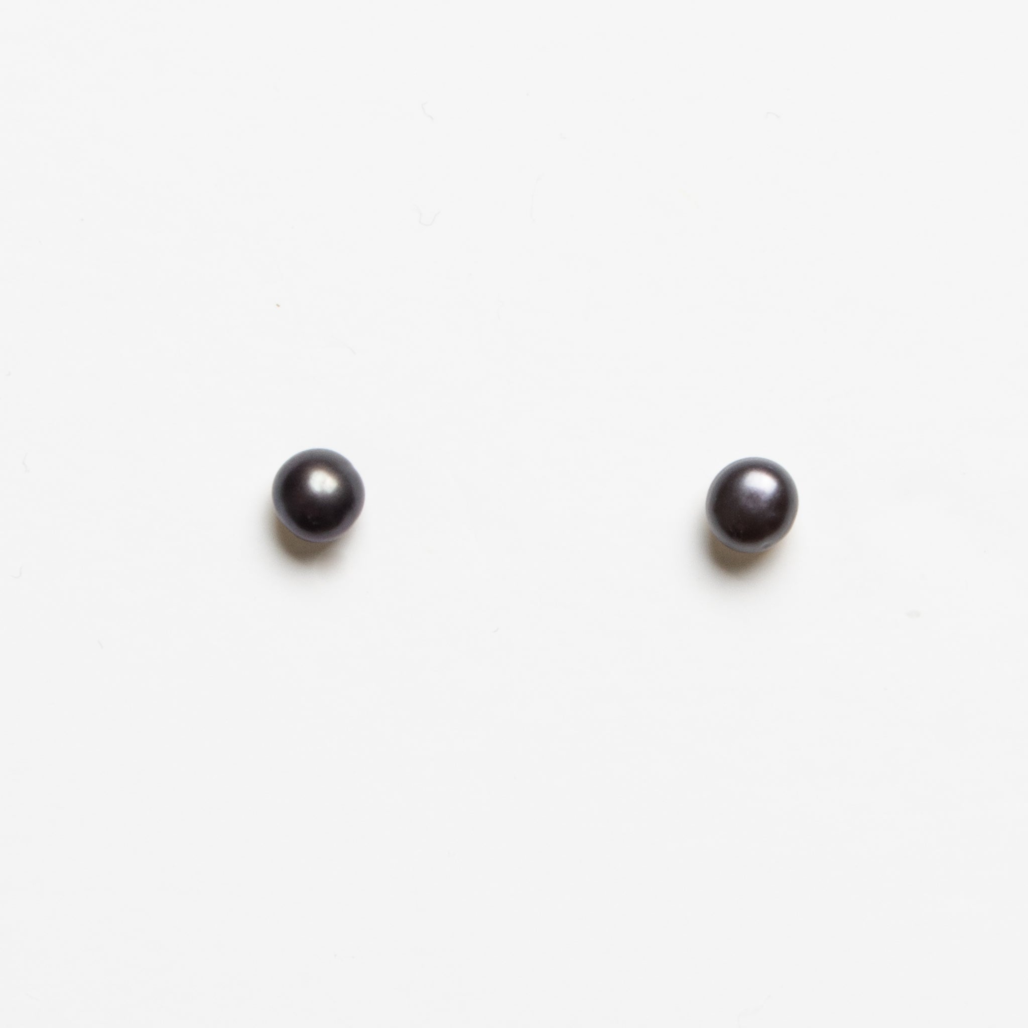 Tiny Black Pearl Earrings