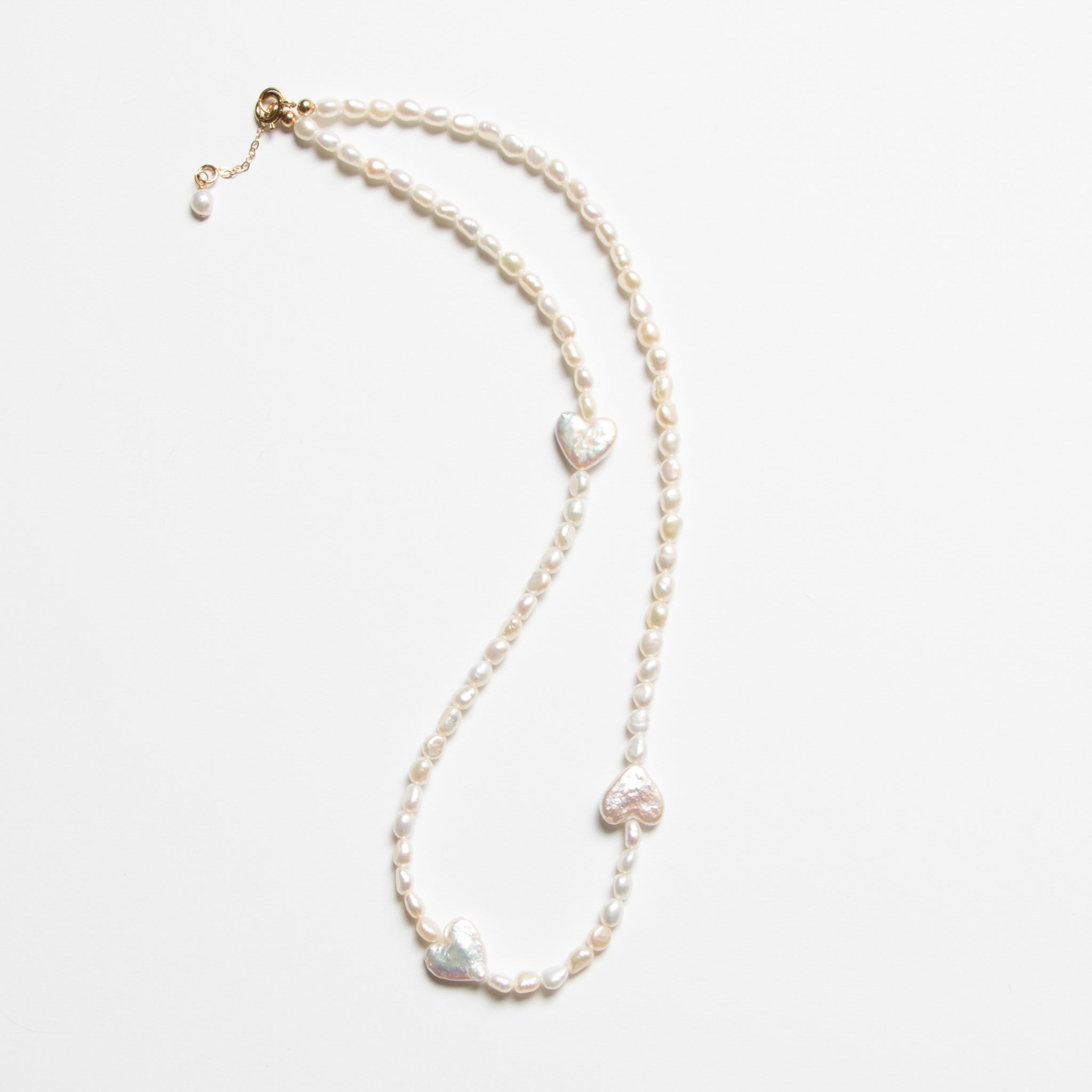 Amore Necklace- Pearls &amp; Gold