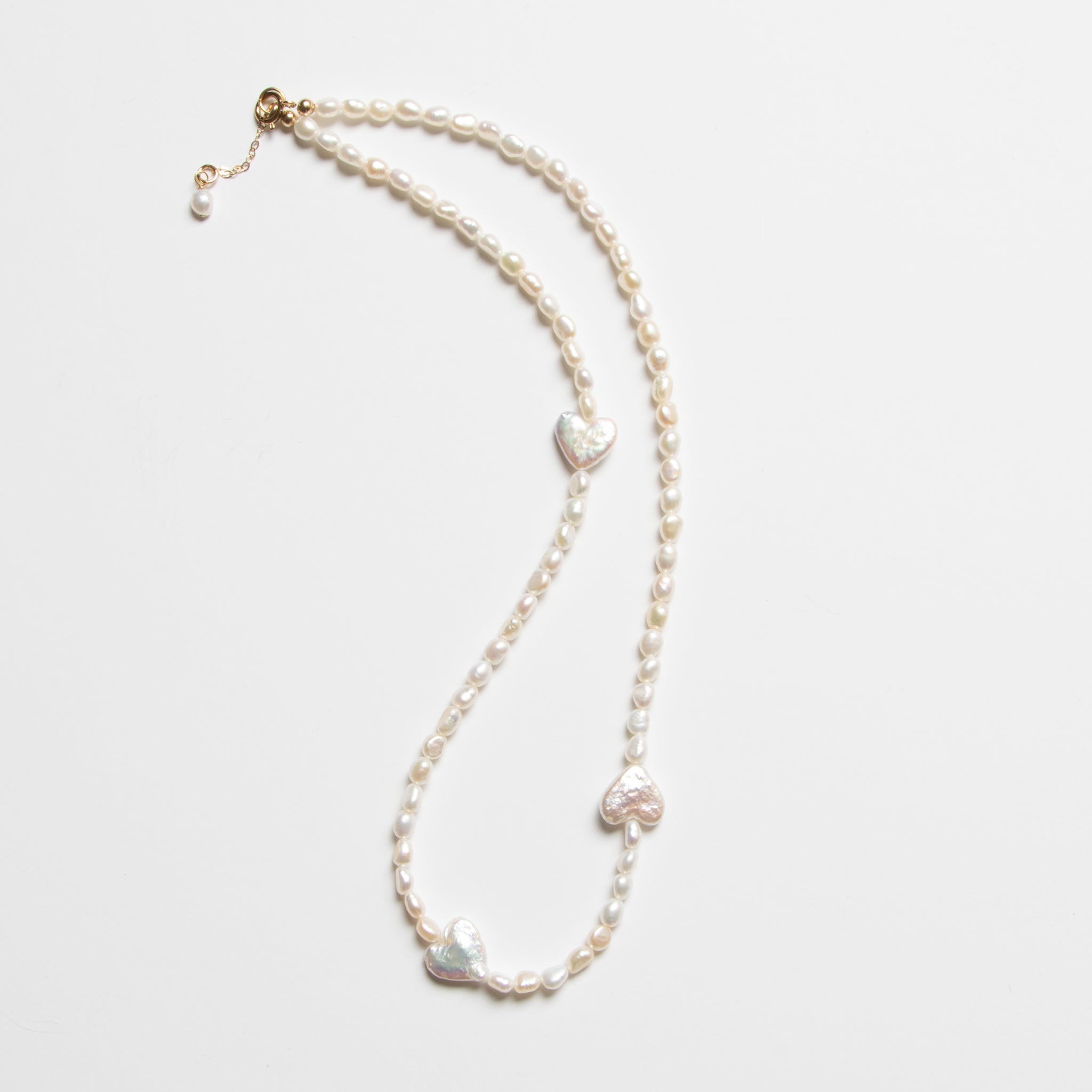 Amore Necklace- Pearls & Gold