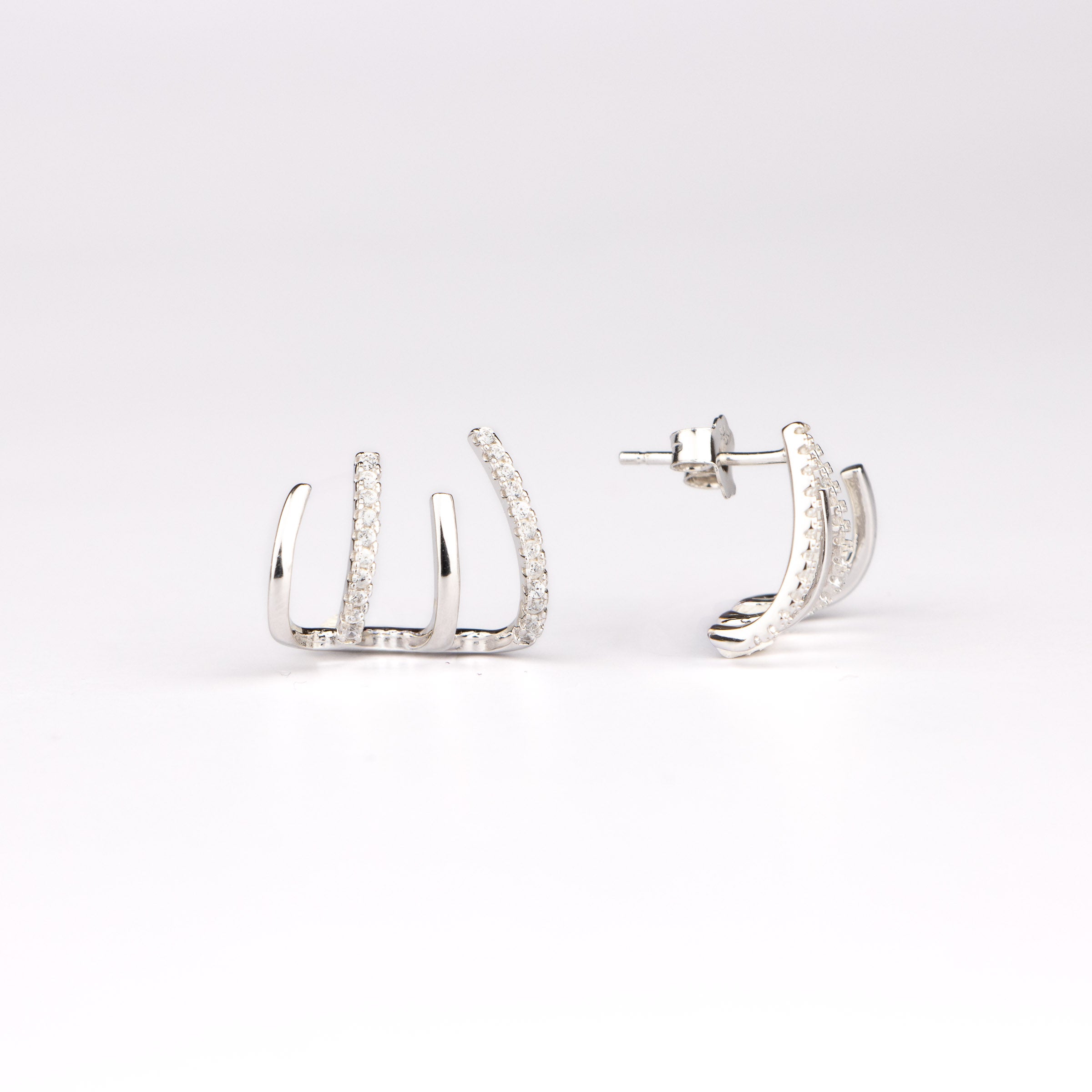 Niko Earrings - Silver