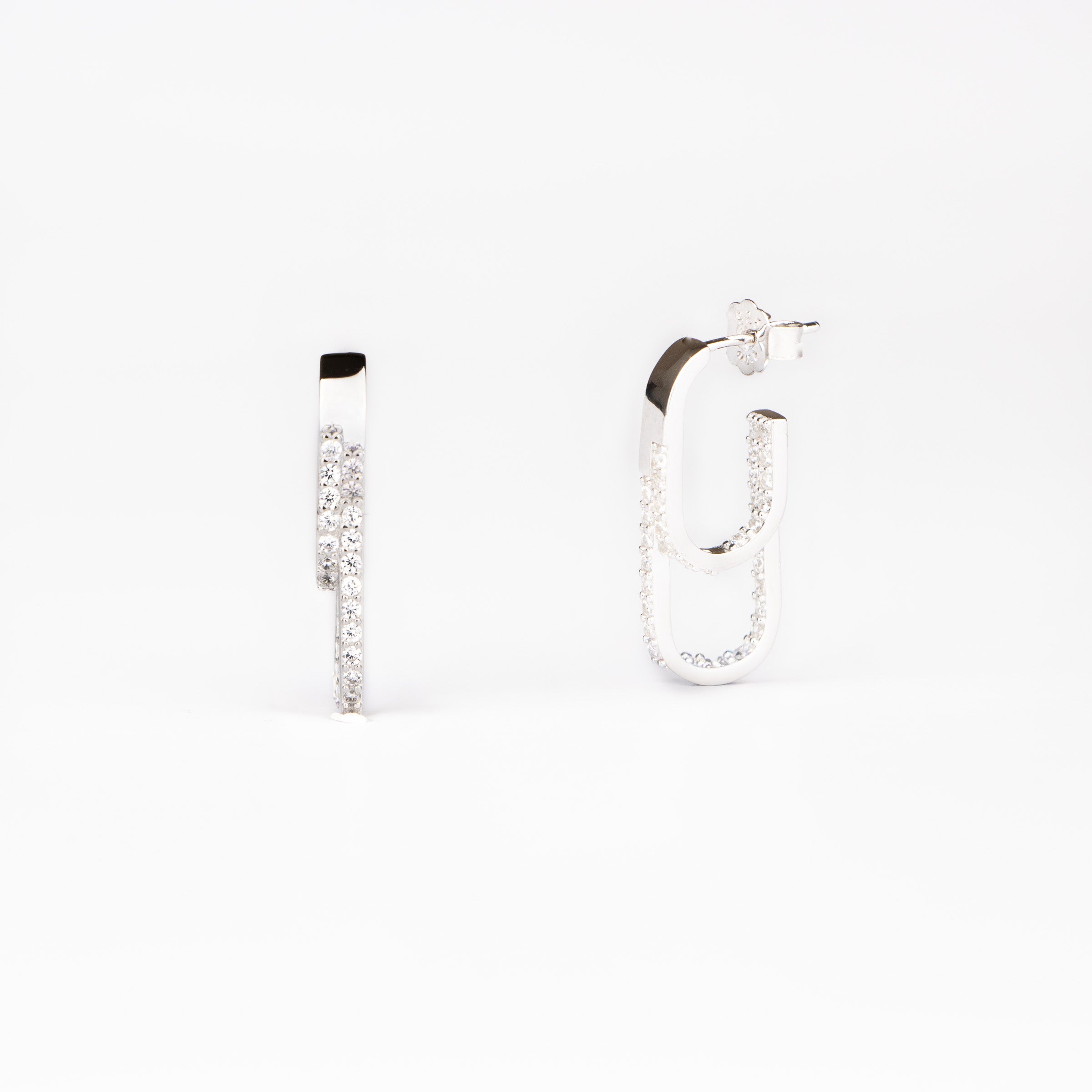 Rika Earrings Big - Silver