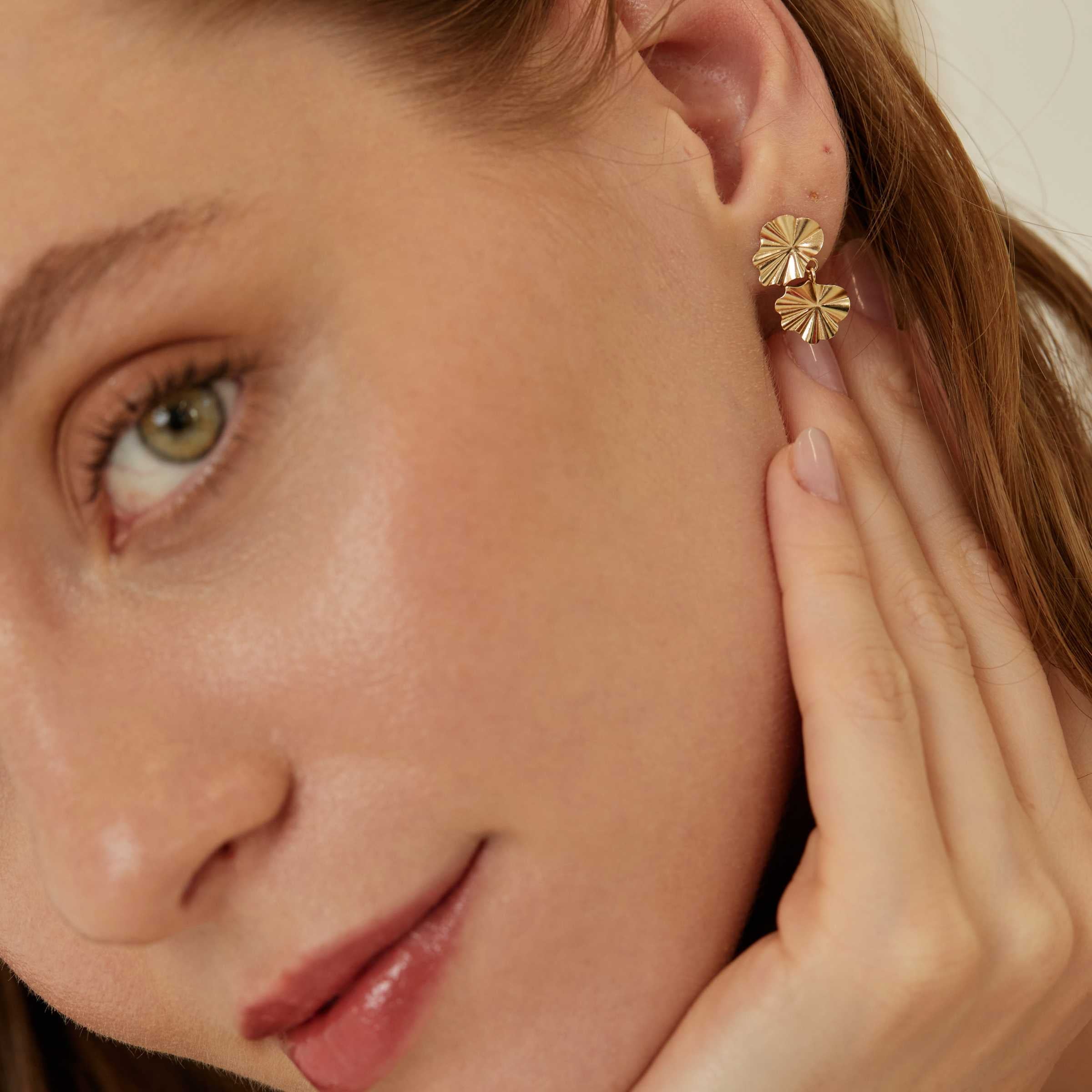 Leya Earrings - 14K Gold