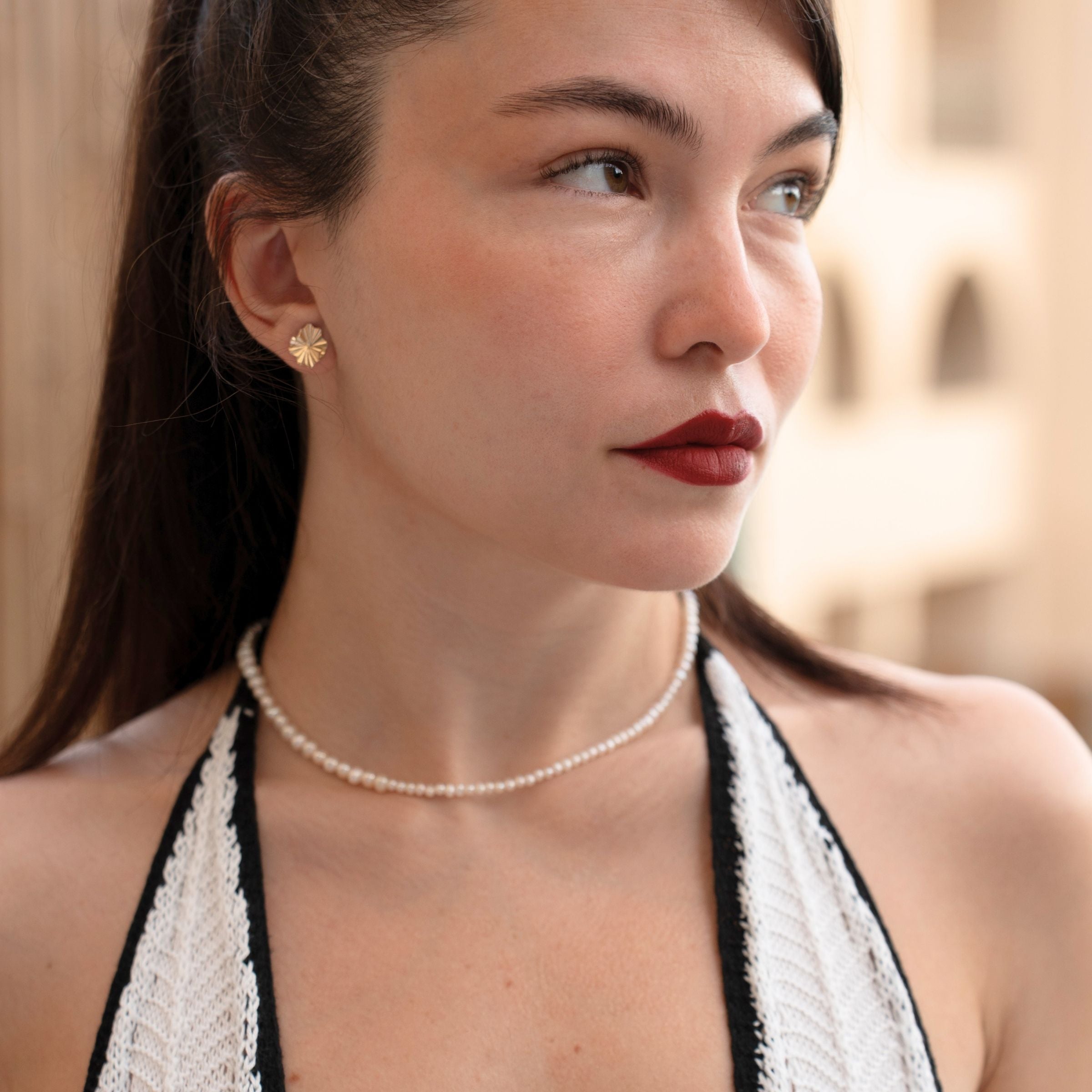 Colier „Miyu” din Aur 14K cu Perle Naturale AAA