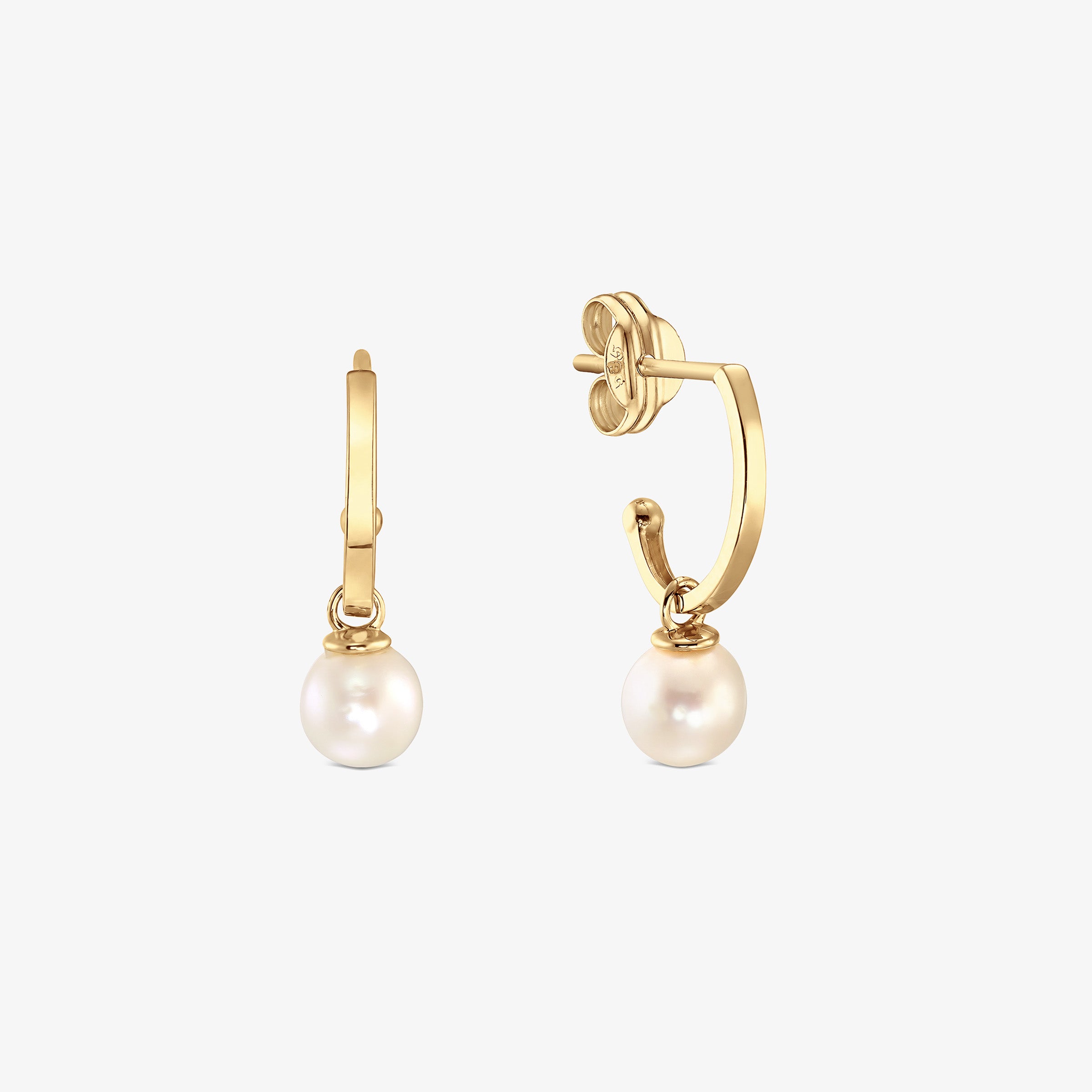 Cercei „Yoko" din Aur 14K cu Perle Naturale AAA