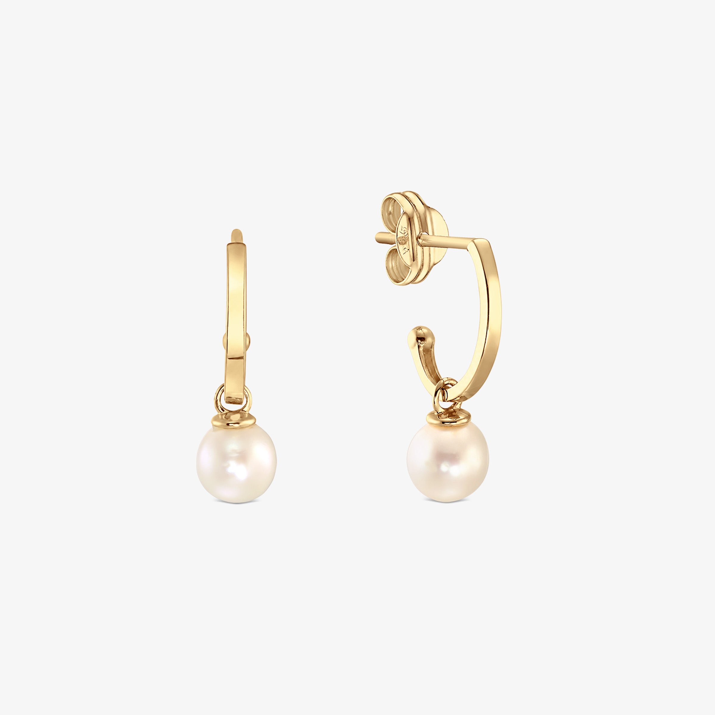 Cercei „Yoko" din Aur 14K cu Perle Naturale AAA